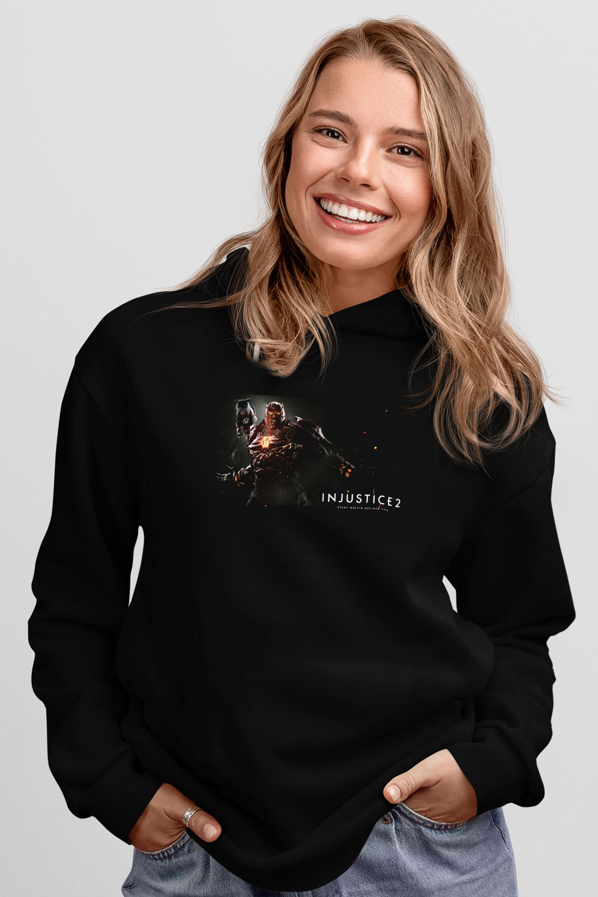 Injustice 2 Siyah Unisex Hoodie