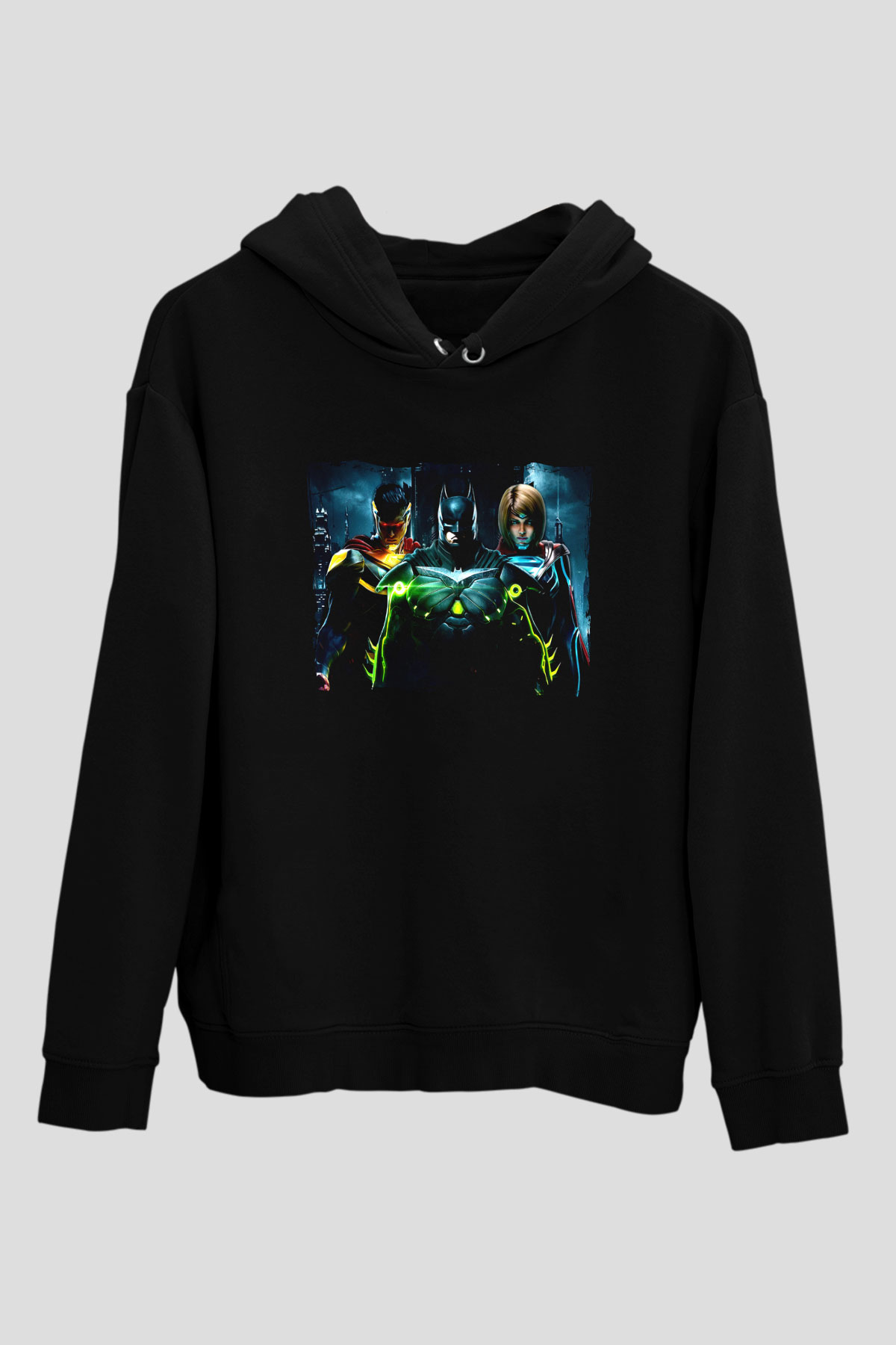 Injustice 2 Siyah Unisex Hoodie