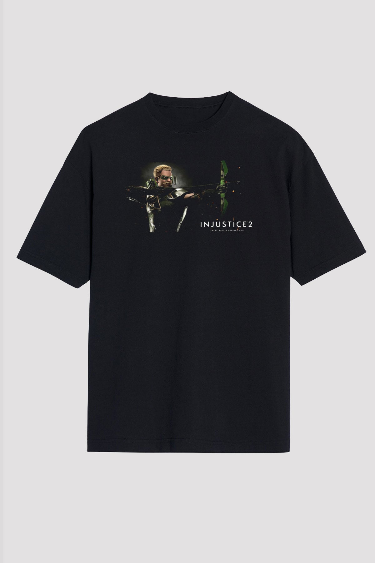 Injustice 2 Siyah Oversize Tişört Oversize T-shirt