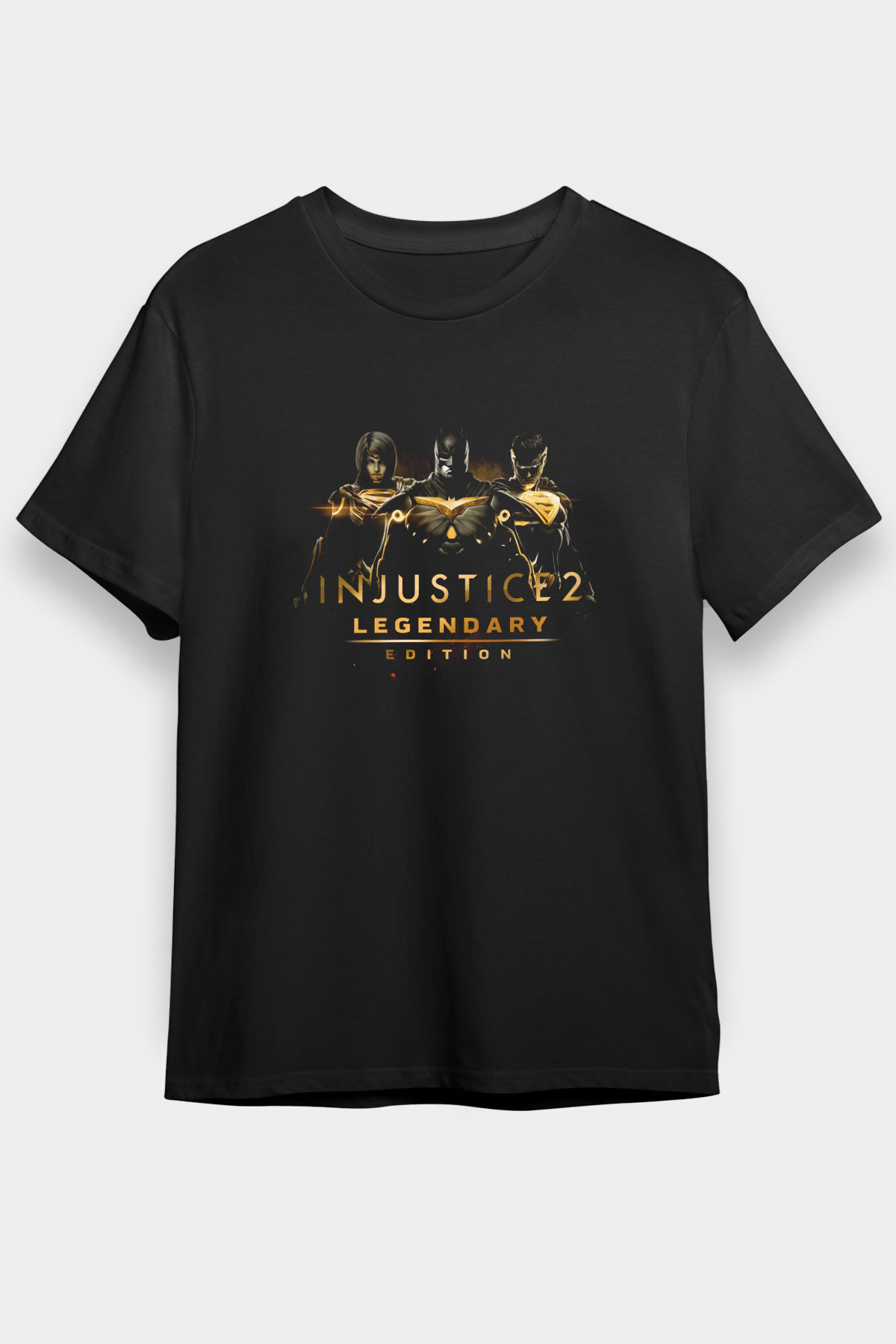 Injustice 2 Siyah Unisex Tişört T-Shirt