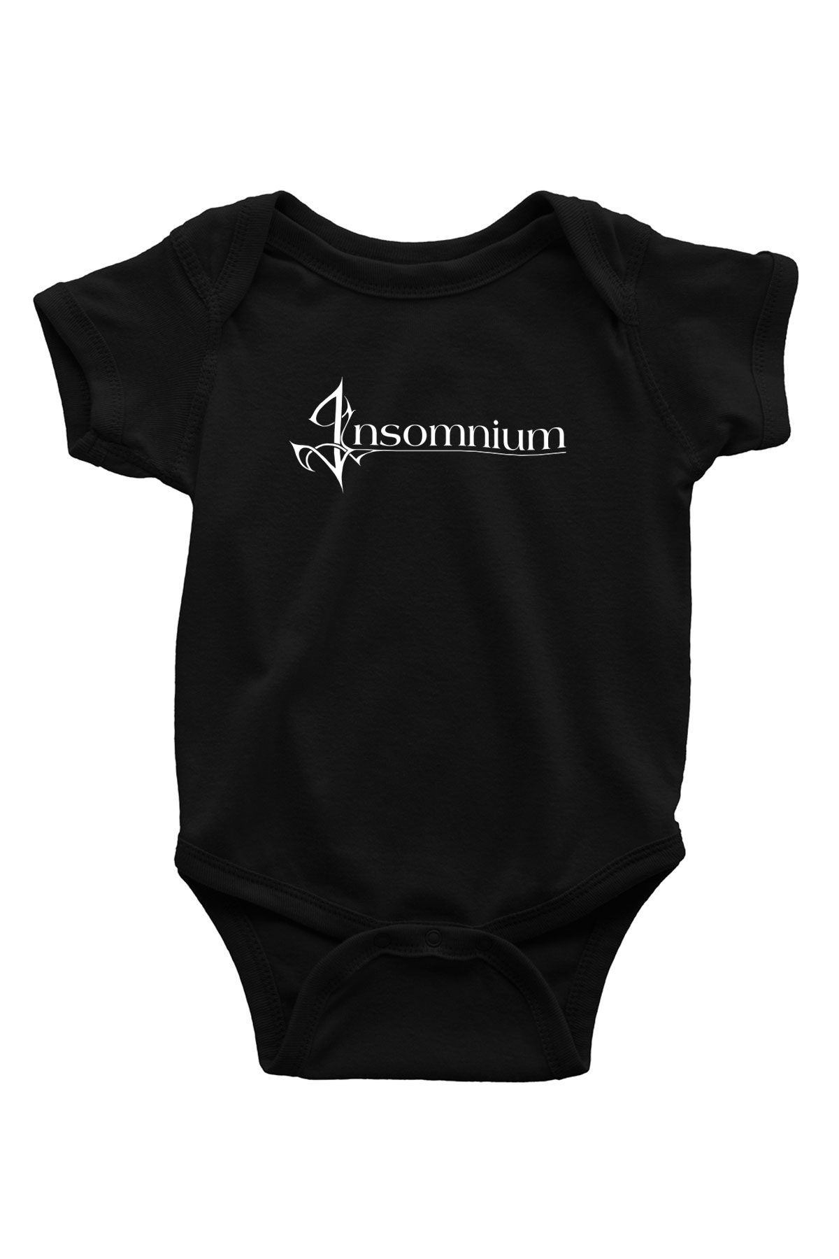 Insomnium Baskılı Unisex Siyah Bebek Body - Zıbın