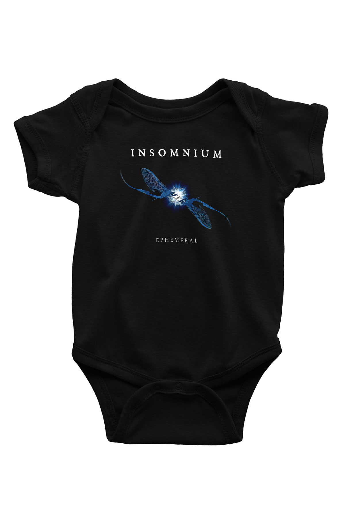 Insomnium Baskılı Unisex Siyah Bebek Body - Zıbın