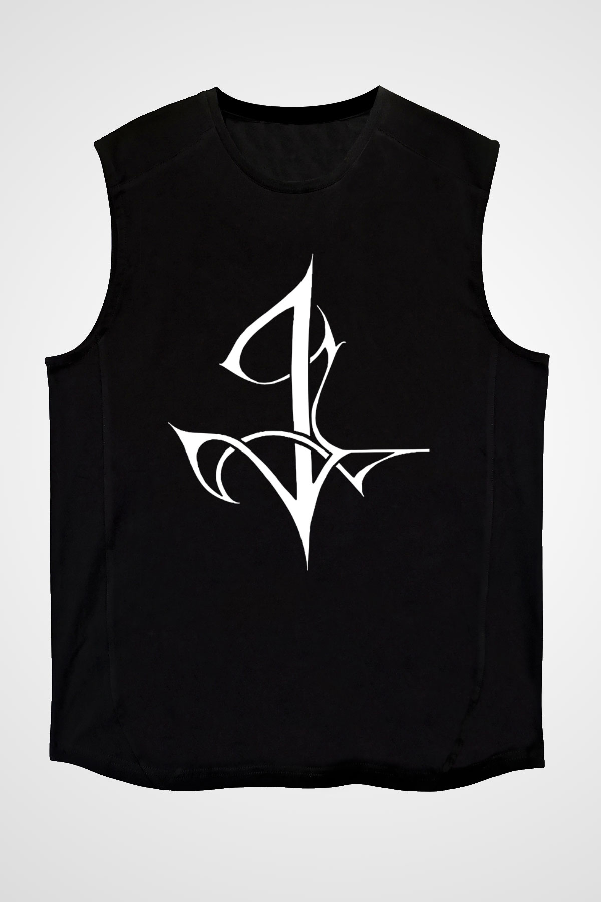 Insomnium Baskılı Unisex Siyah Kolsuz Tişört - Tshirt
