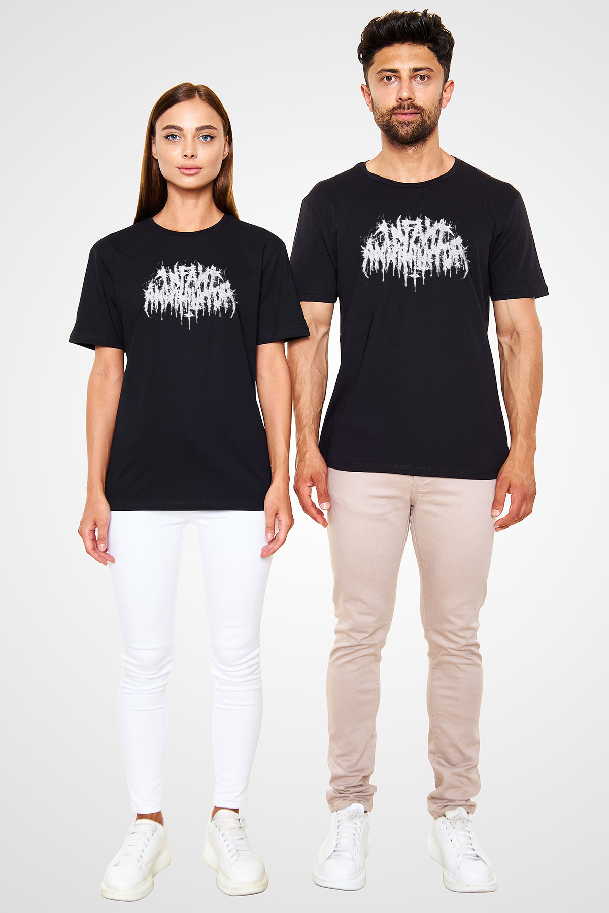 Insomnium Baskılı Unisex Siyah Tişört - Tshirt