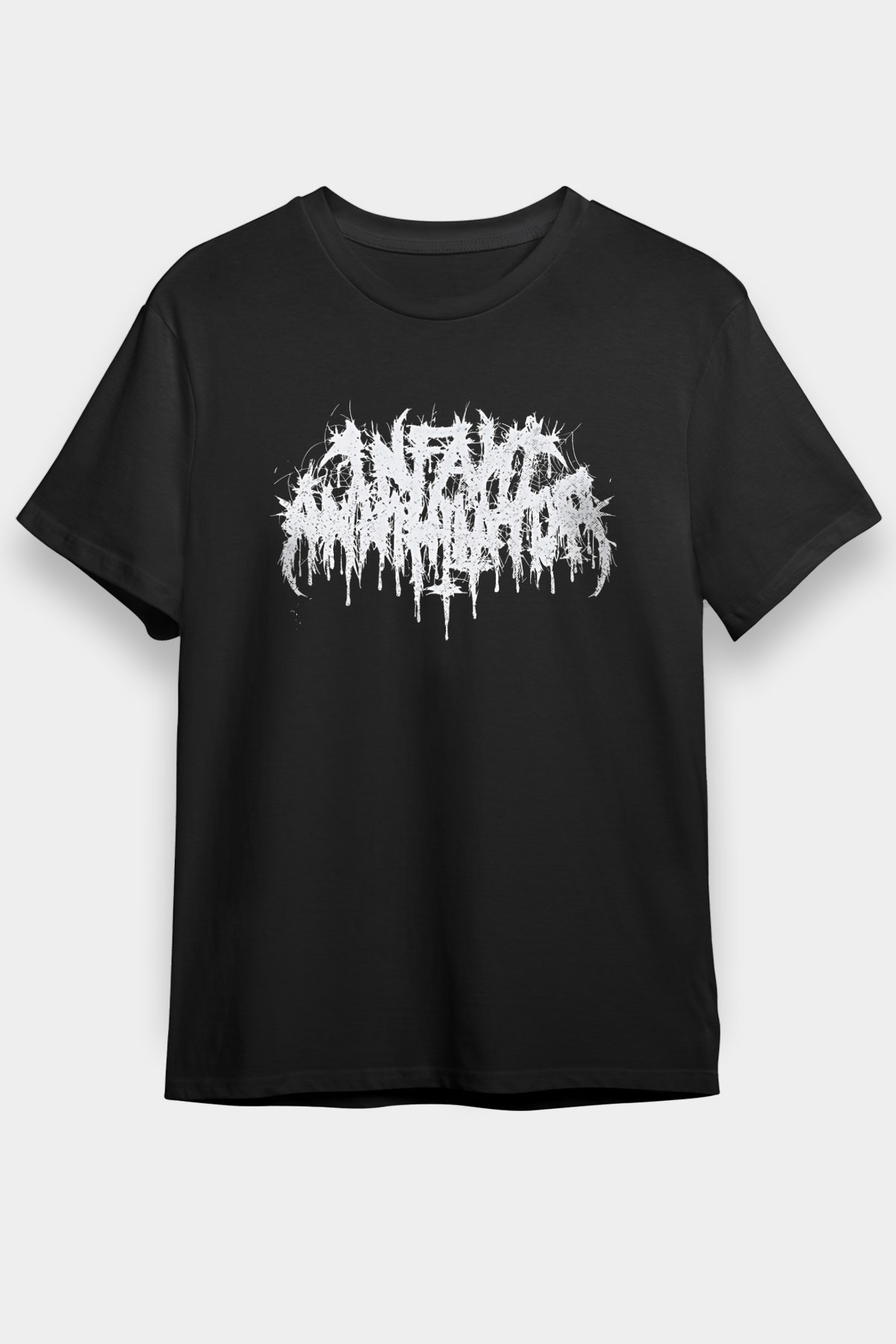 Insomnium Baskılı Unisex Siyah Tişört - Tshirt
