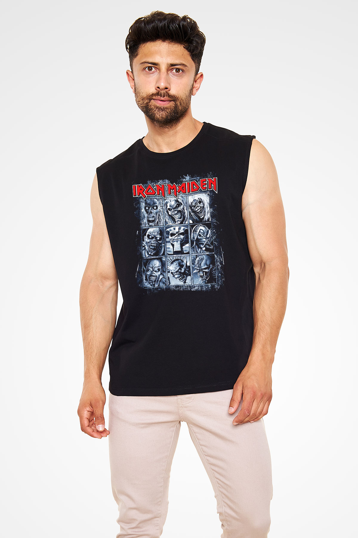 Iron Maiden Eddie Siyah Unisex Kolsuz Tişört