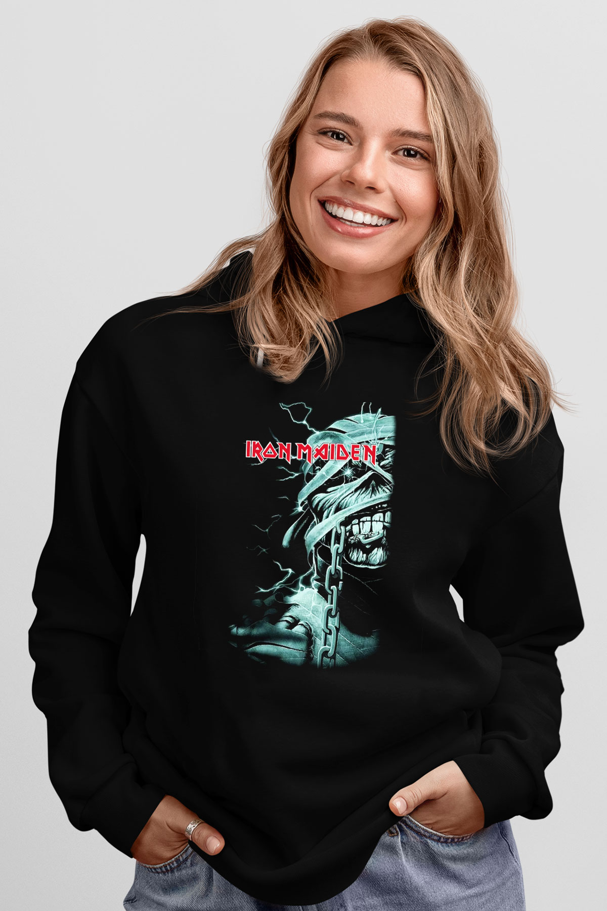 Iron Maiden Siyah Unisex Hoodie