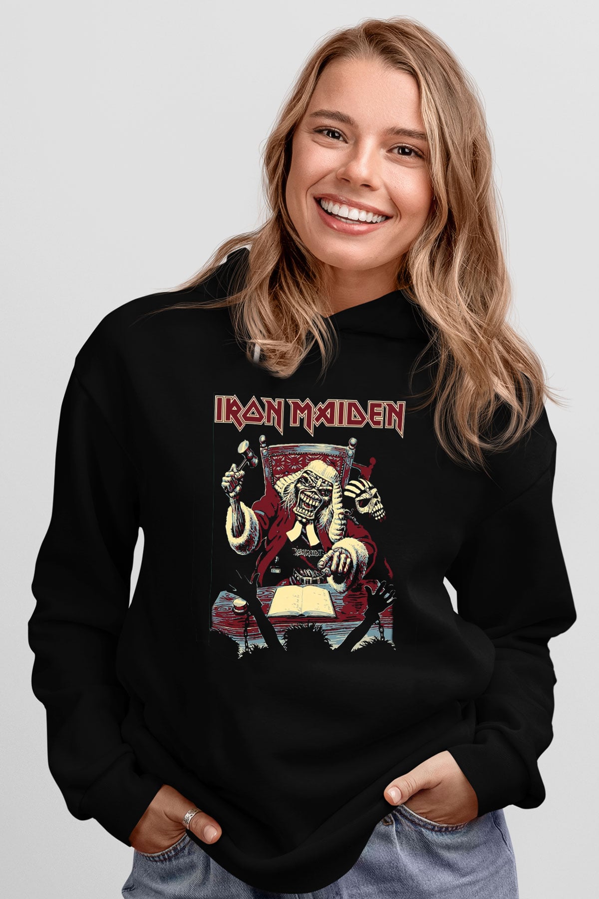 Iron Maiden Siyah Unisex Hoodie