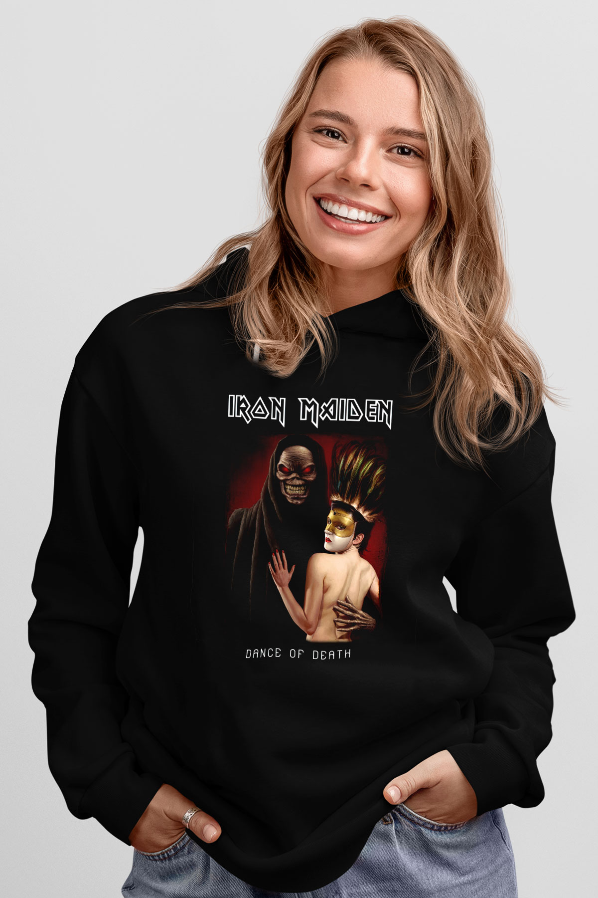 Iron Maiden Siyah Unisex Hoodie