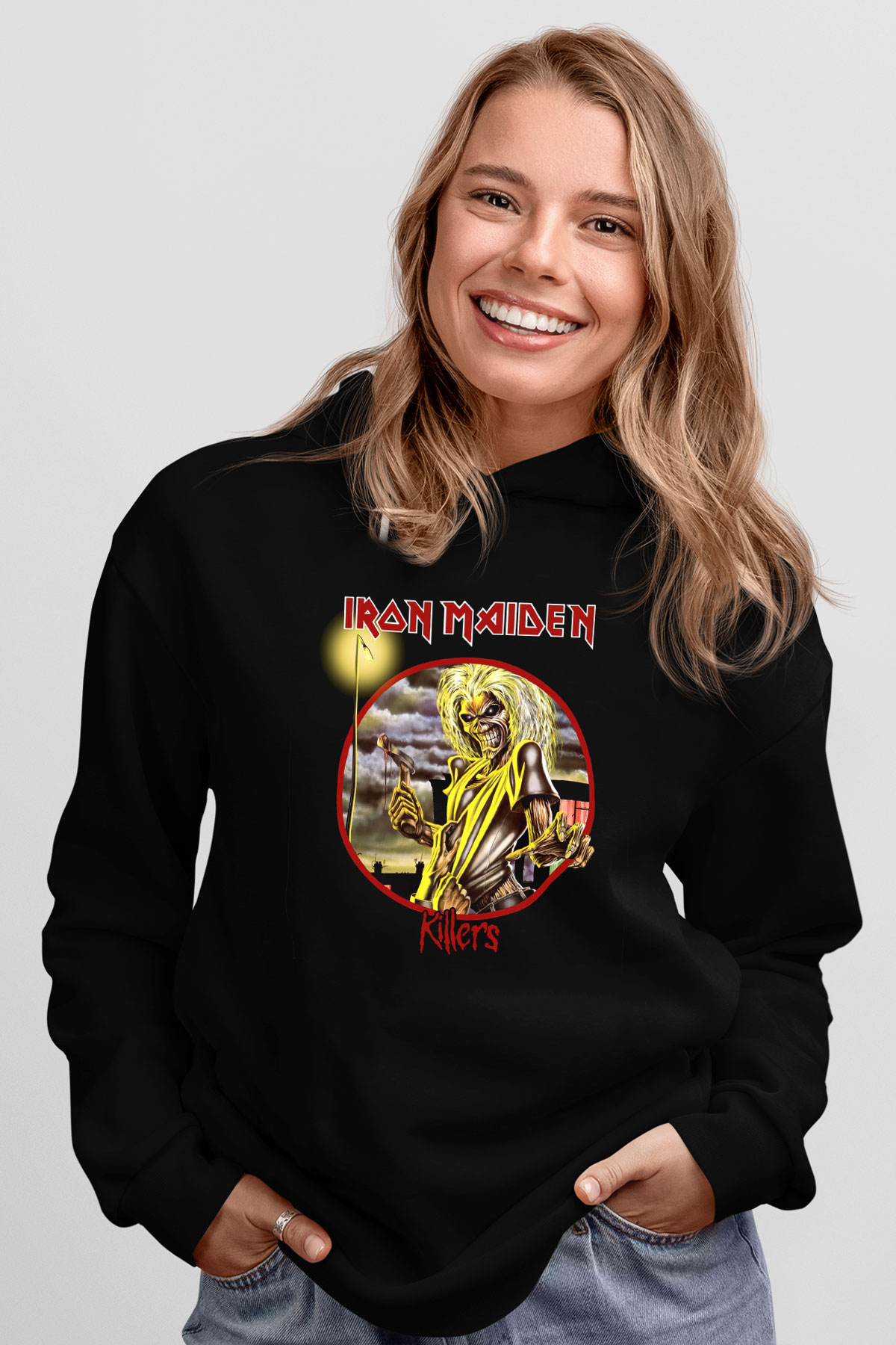 Iron Maiden Siyah Unisex Hoodie