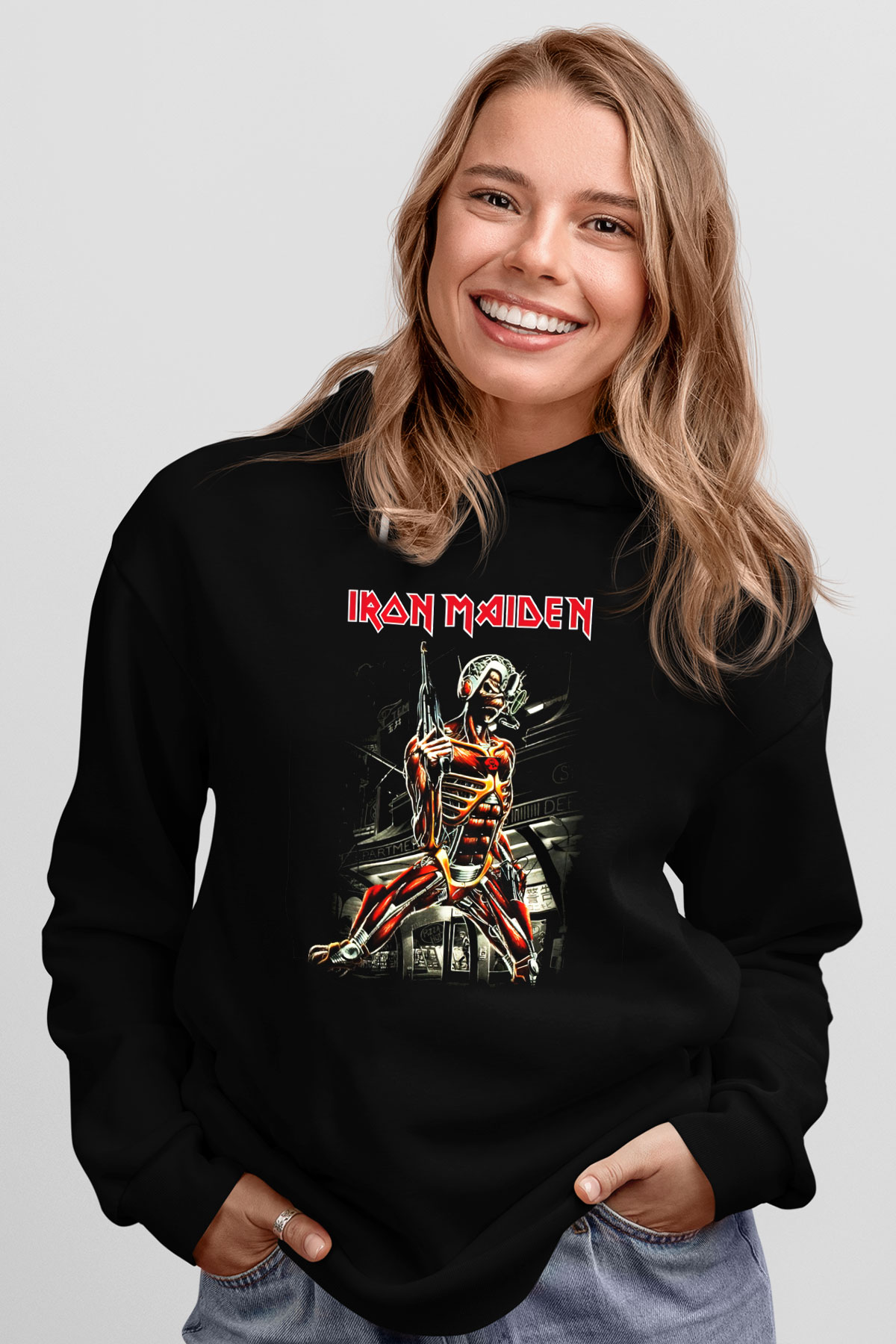 Iron Maiden Siyah Unisex Hoodie