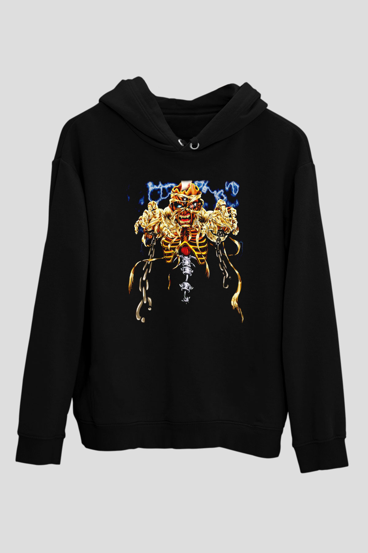Iron Maiden Siyah Unisex Kapüşonlu Sweatshirt