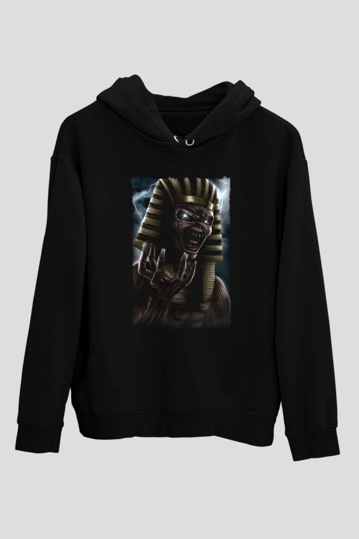 Iron Maiden Siyah Unisex Kapüşonlu Sweatshirt