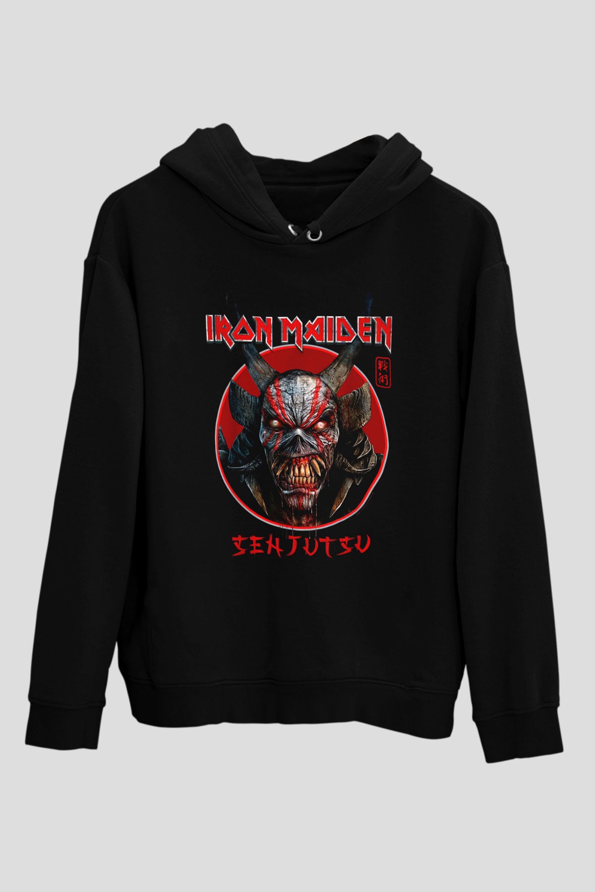 Iron Maiden Siyah Unisex Kapüşonlu Sweatshirt