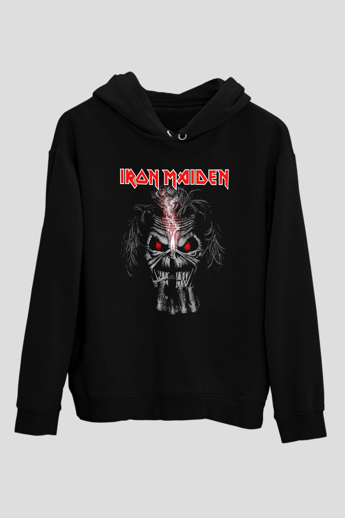 Iron Maiden Siyah Unisex Kapüşonlu Sweatshirt