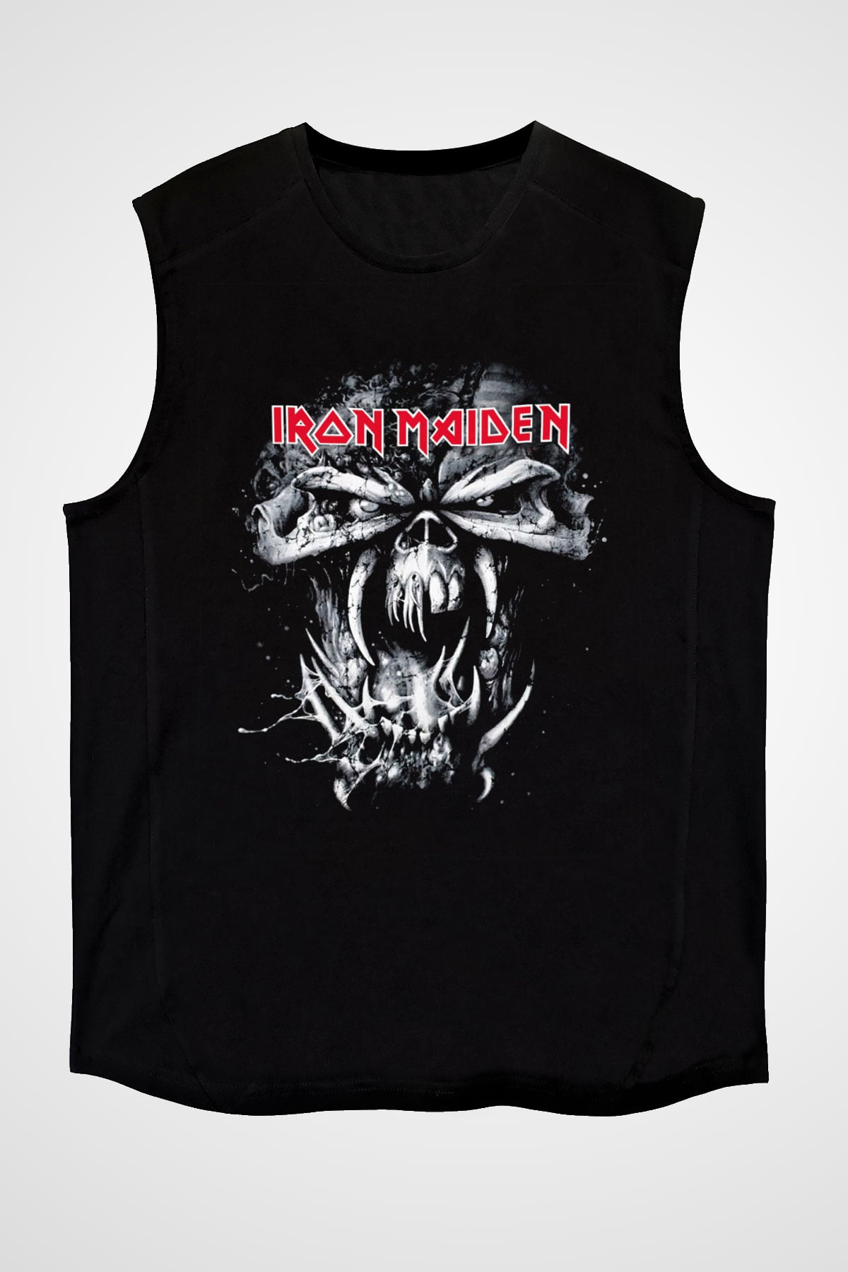 Iron Maiden Siyah Unisex Kolsuz Tişört