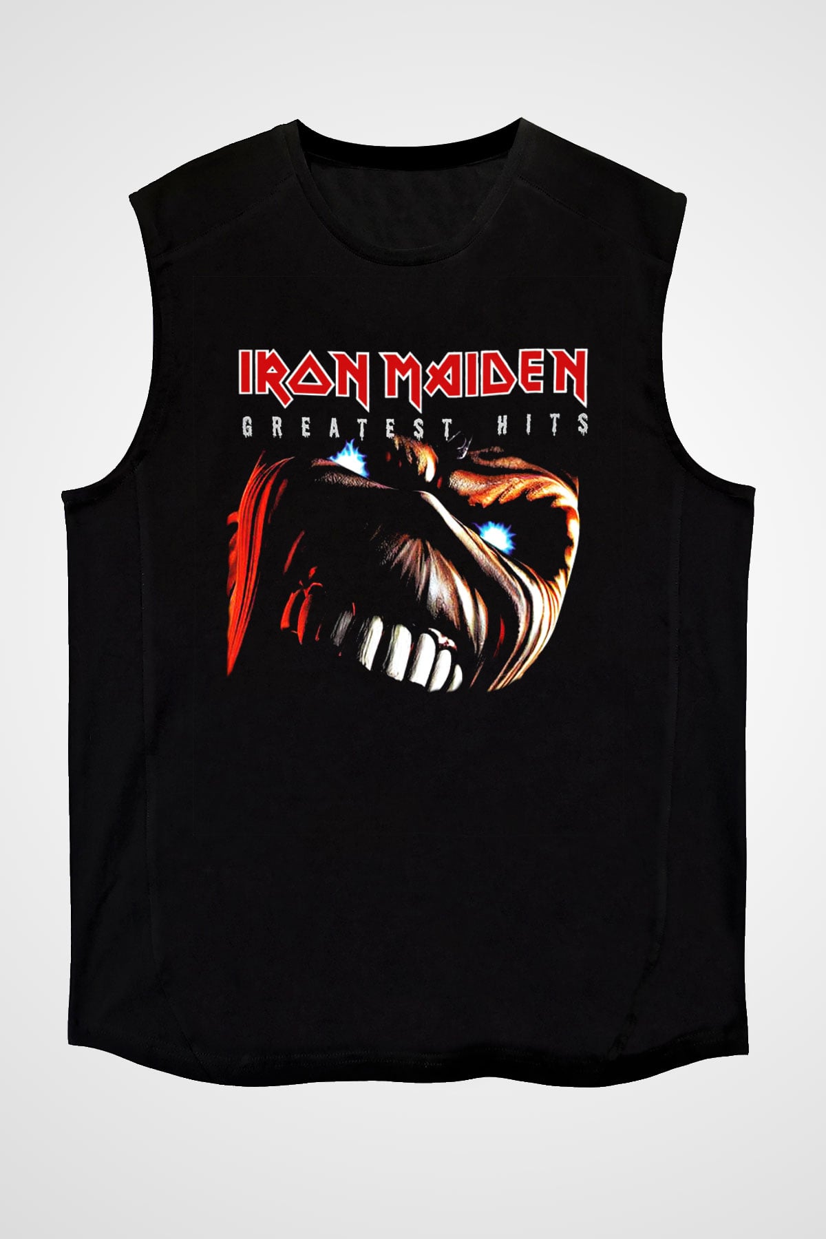 Iron Maiden Siyah Unisex Kolsuz Tişört