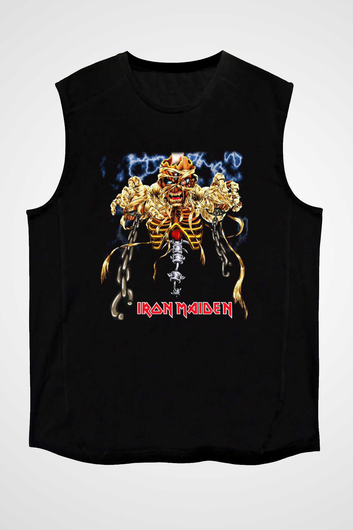 Iron Maiden Siyah Unisex Kolsuz Tişört