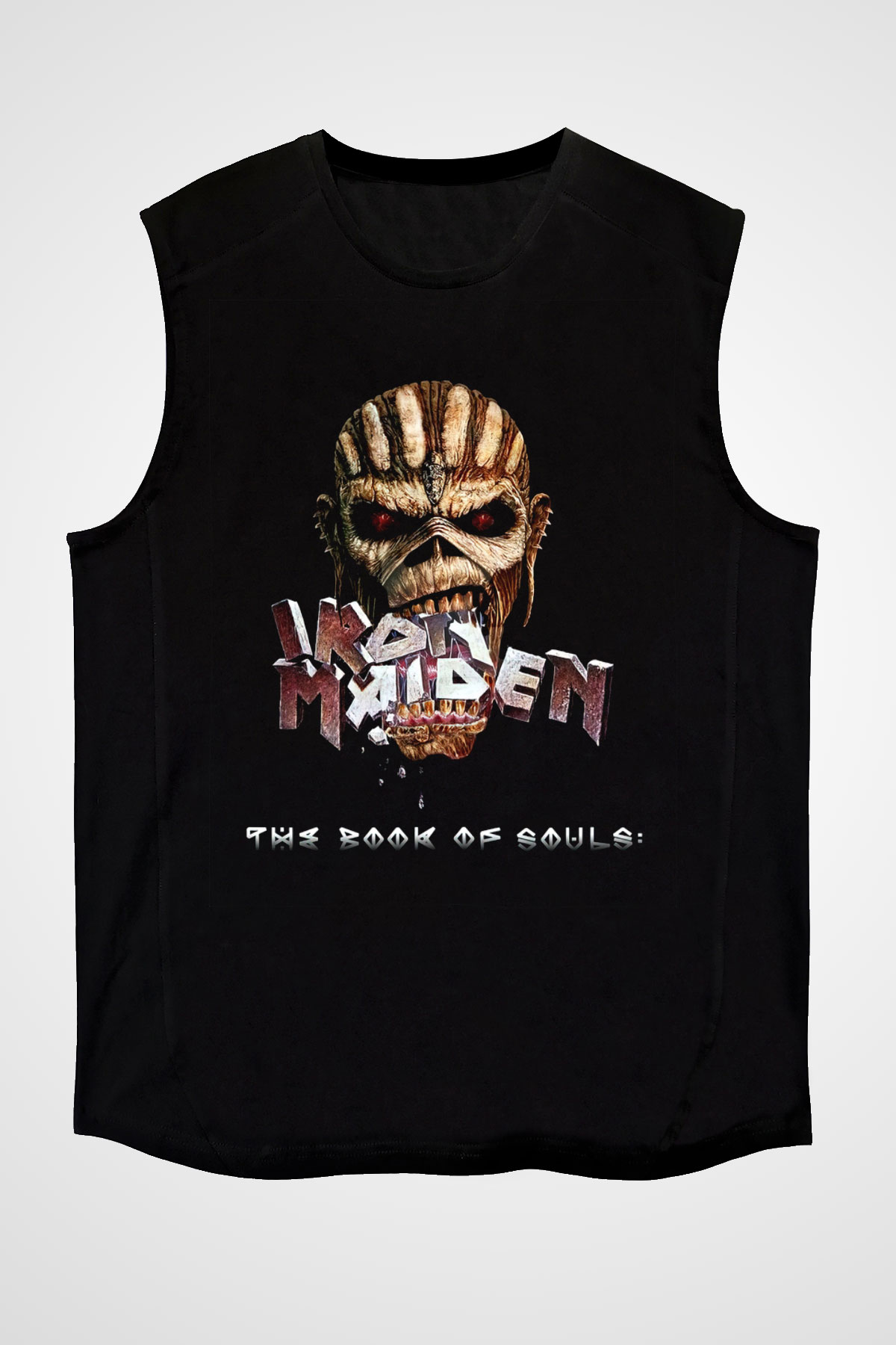 Iron Maiden Siyah Unisex Kolsuz Tişört