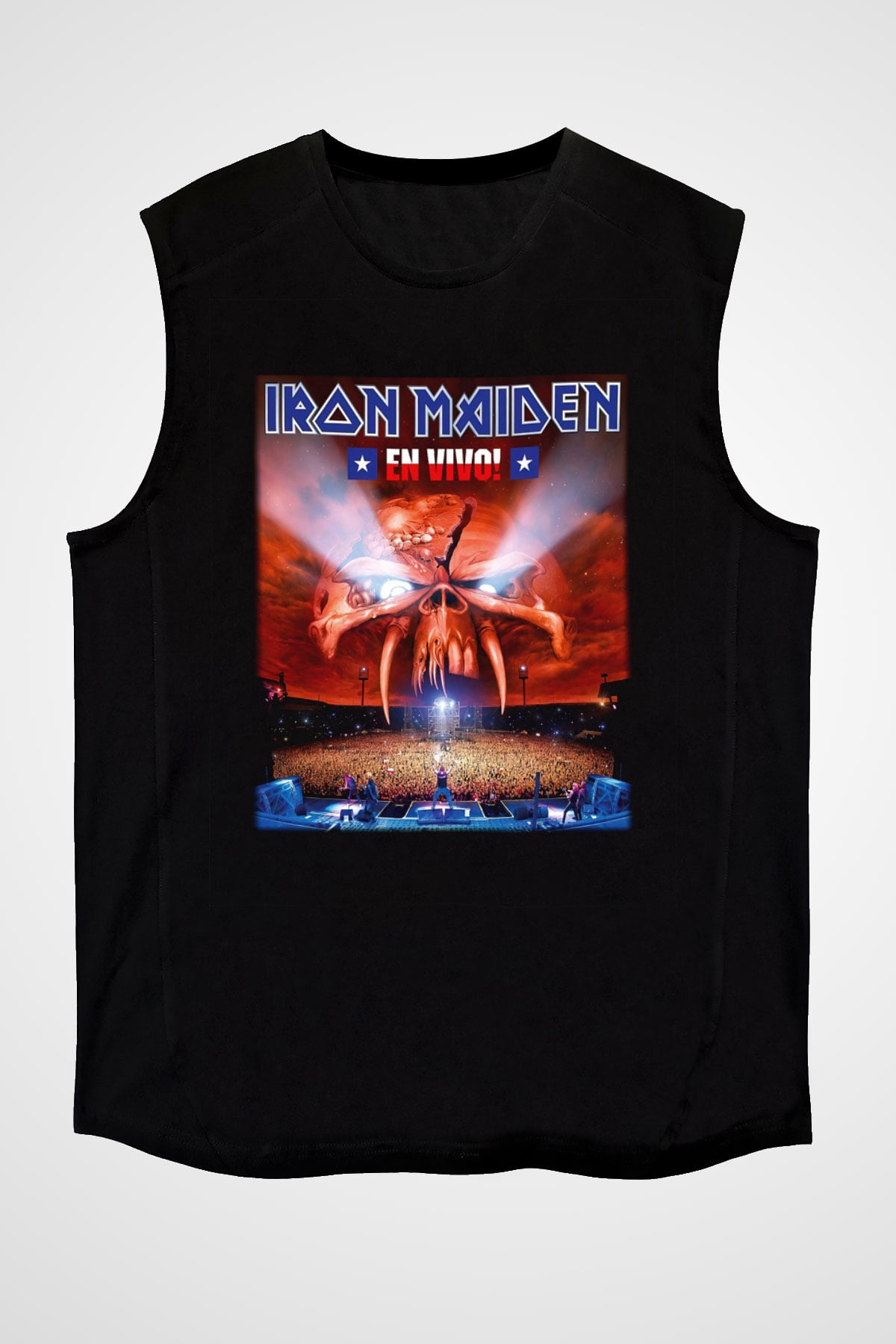 Iron Maiden Siyah Unisex Kolsuz Tişört