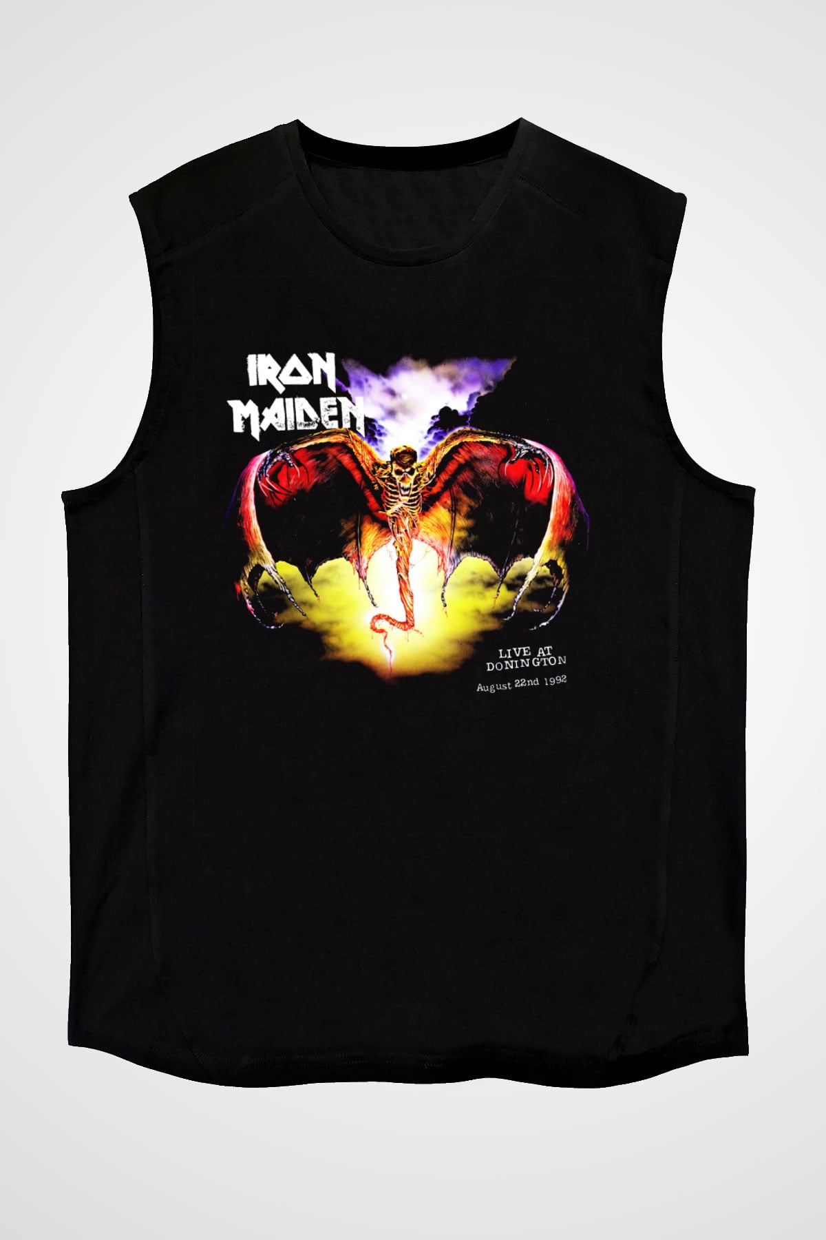 Iron Maiden Siyah Unisex Kolsuz Tişört
