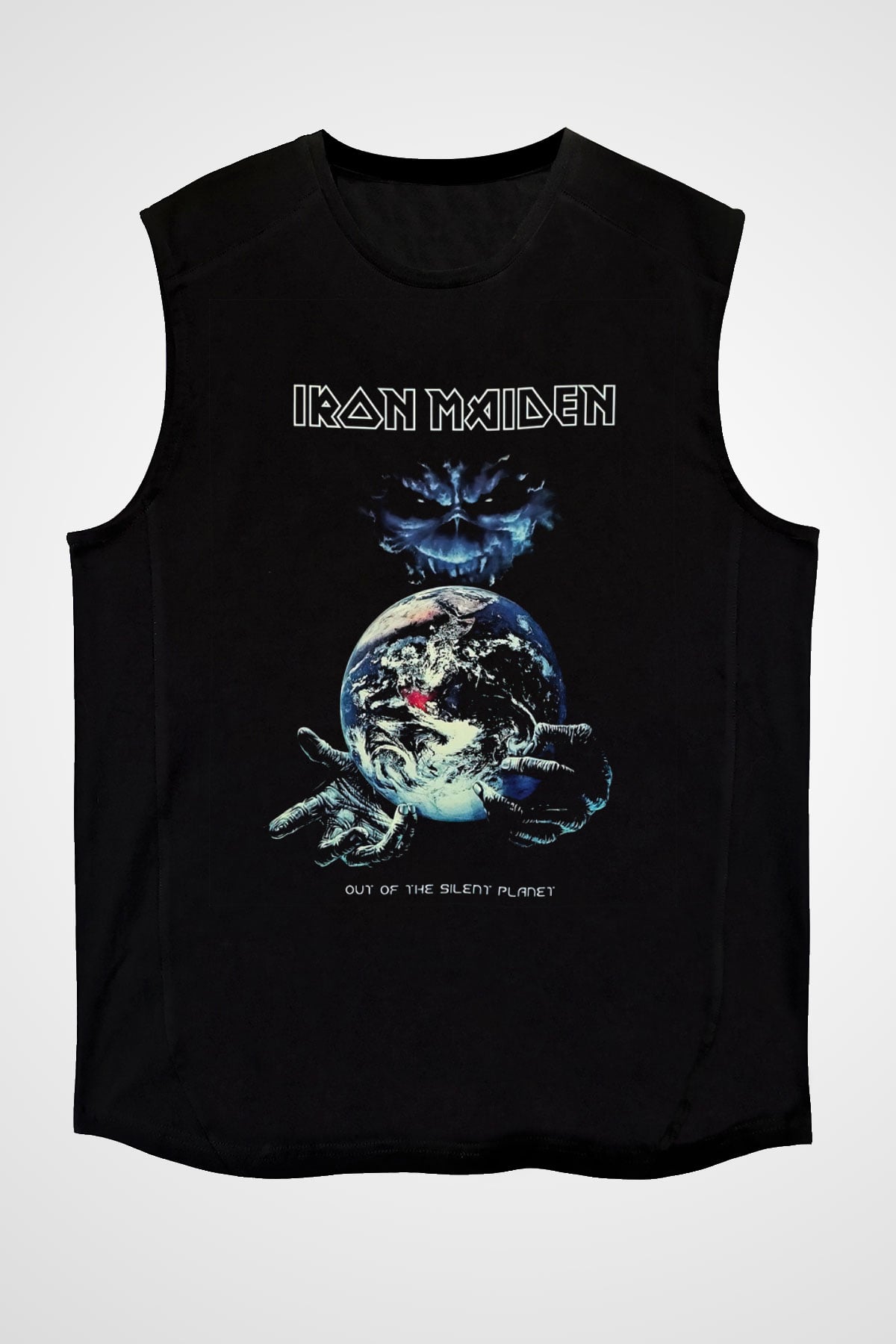 Iron Maiden Siyah Unisex Kolsuz Tişört