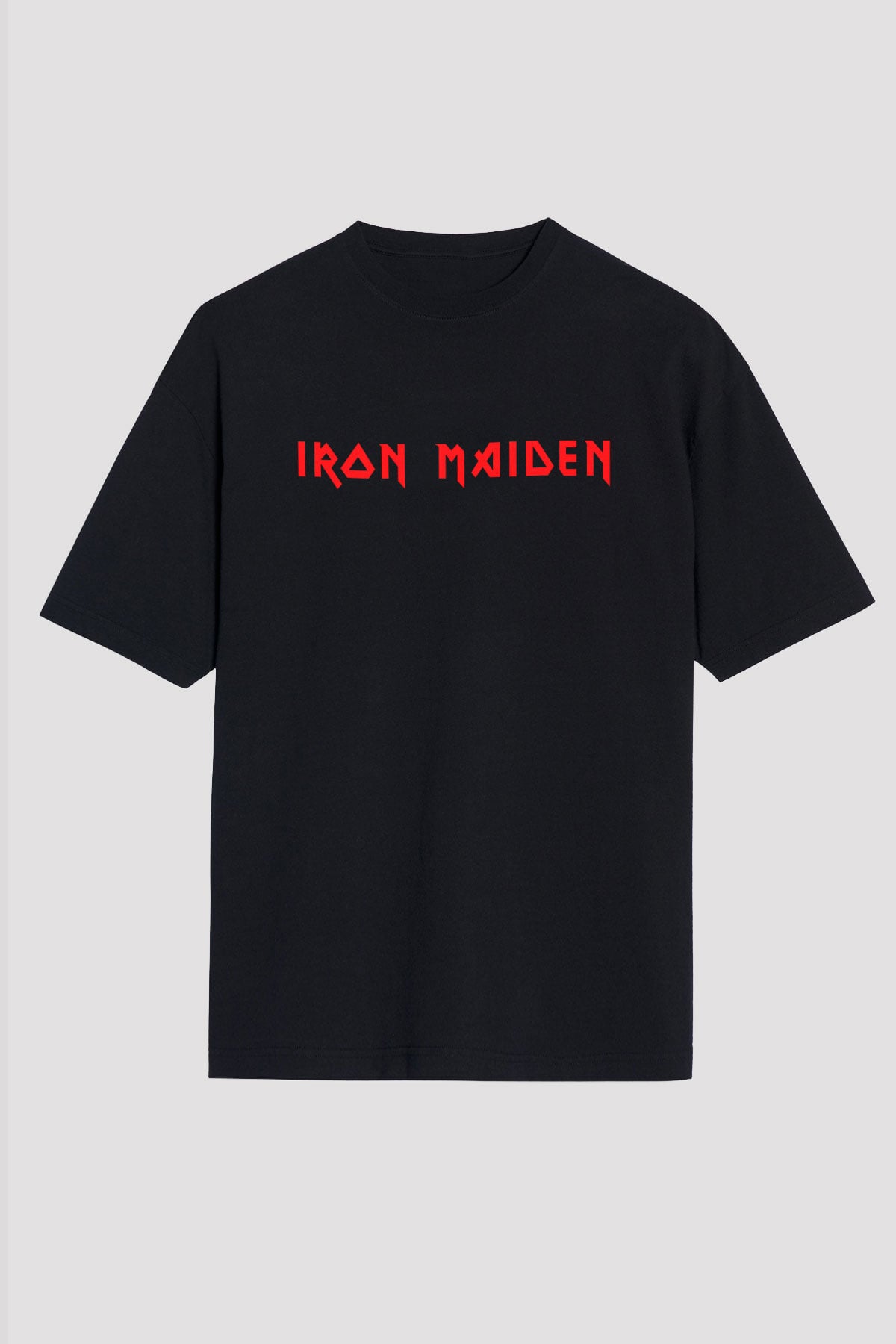 Iron Maiden Siyah Unisex Oversize Tişört T-Shirt
