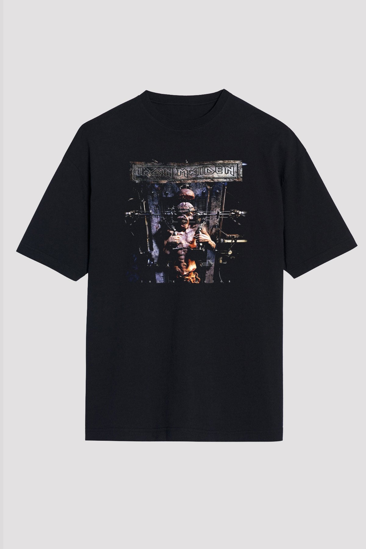 Iron Maiden Siyah Unisex Oversize Tişört T-Shirt