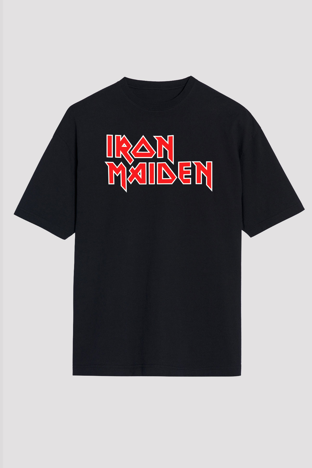 Iron Maiden Siyah Unisex Oversize Tişört T-Shirt