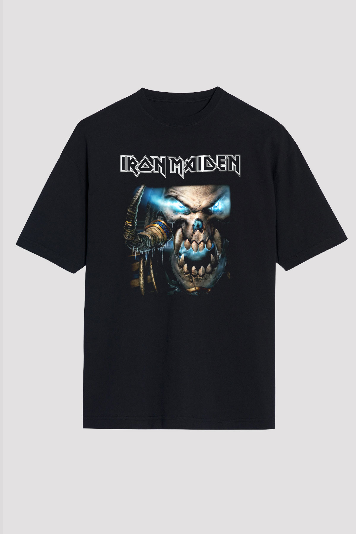 Iron Maiden Siyah Unisex Oversize Tişört T-Shirt