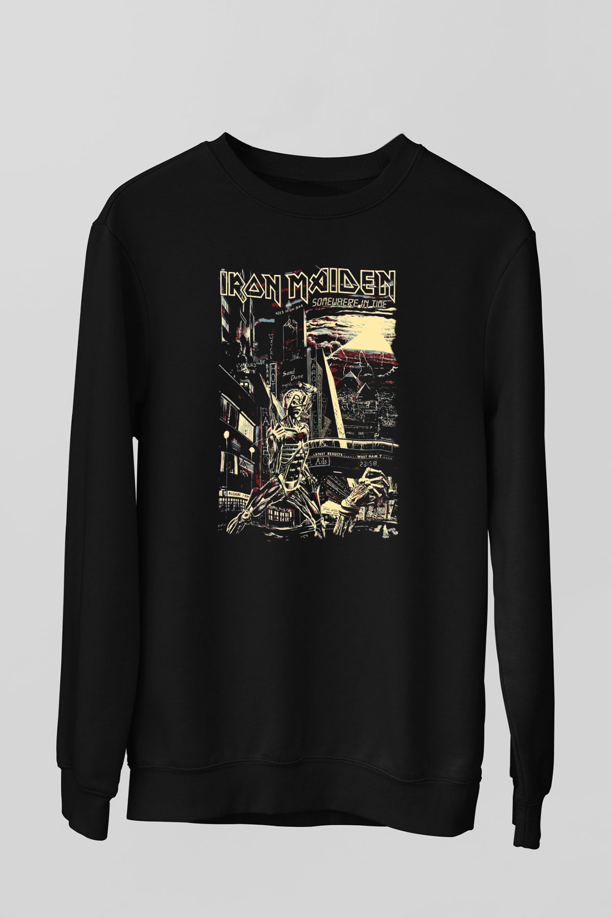 Iron Maiden Siyah Unisex Sweatshirt