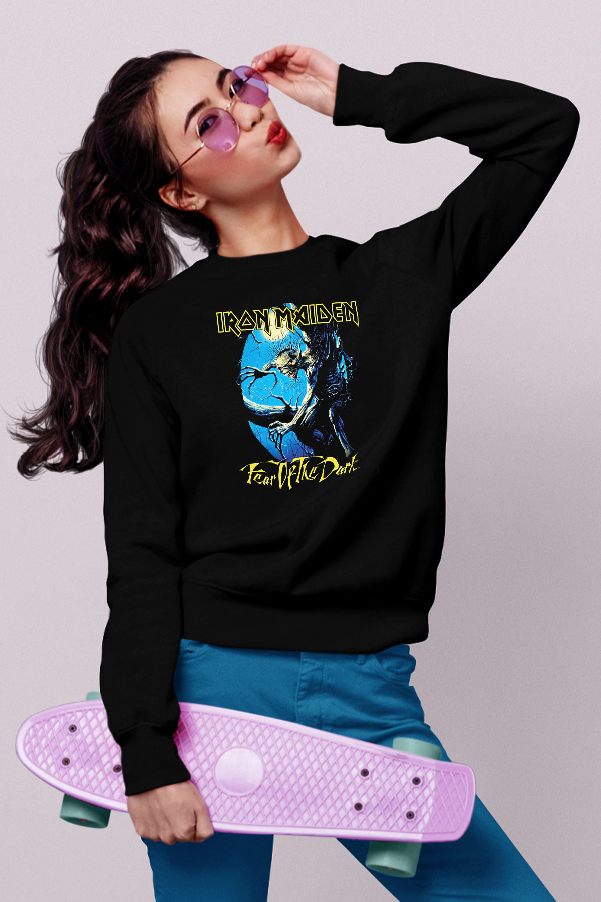 Iron Maiden Siyah Unisex Sweatshirt