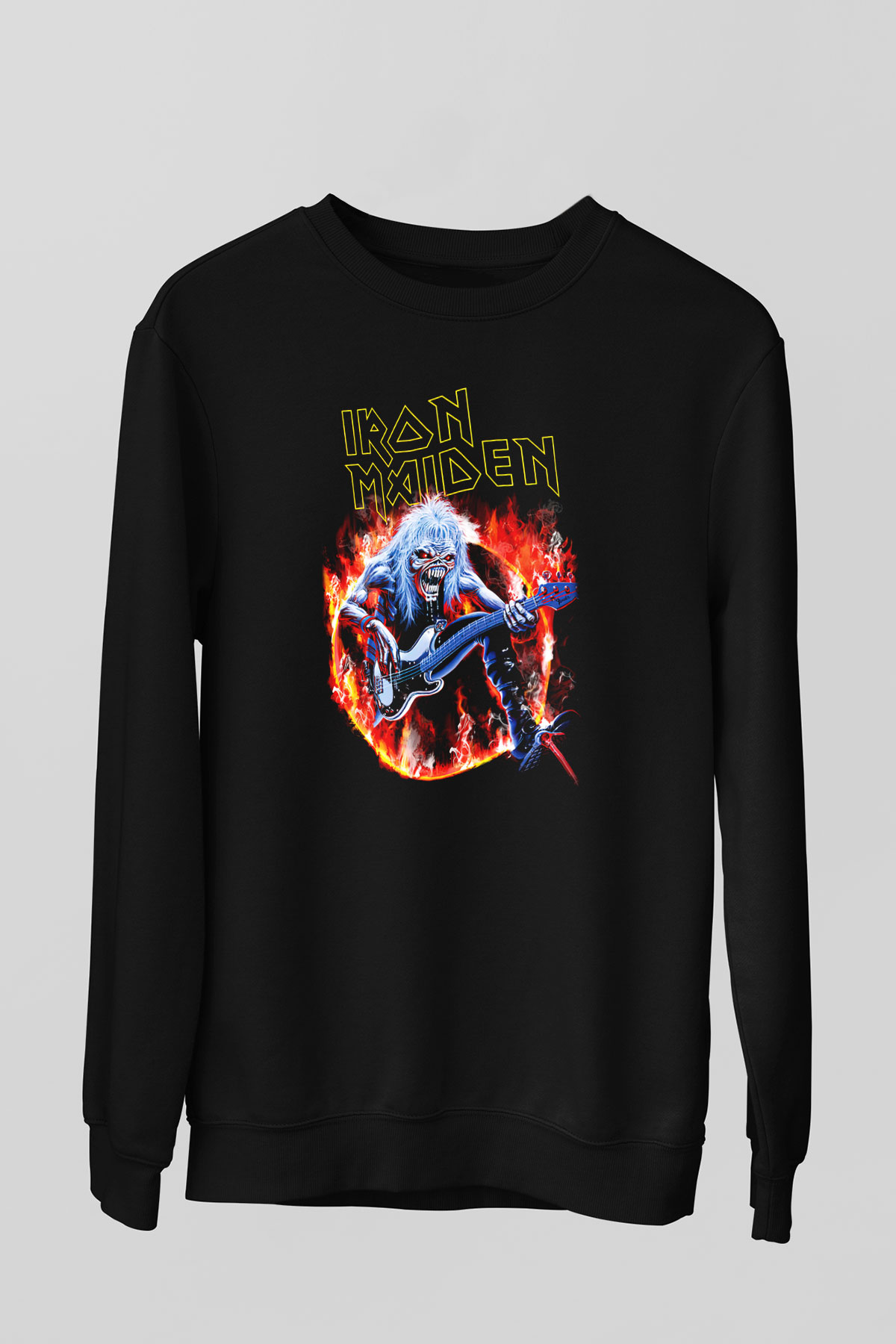 Iron Maiden Siyah Unisex Sweatshirt
