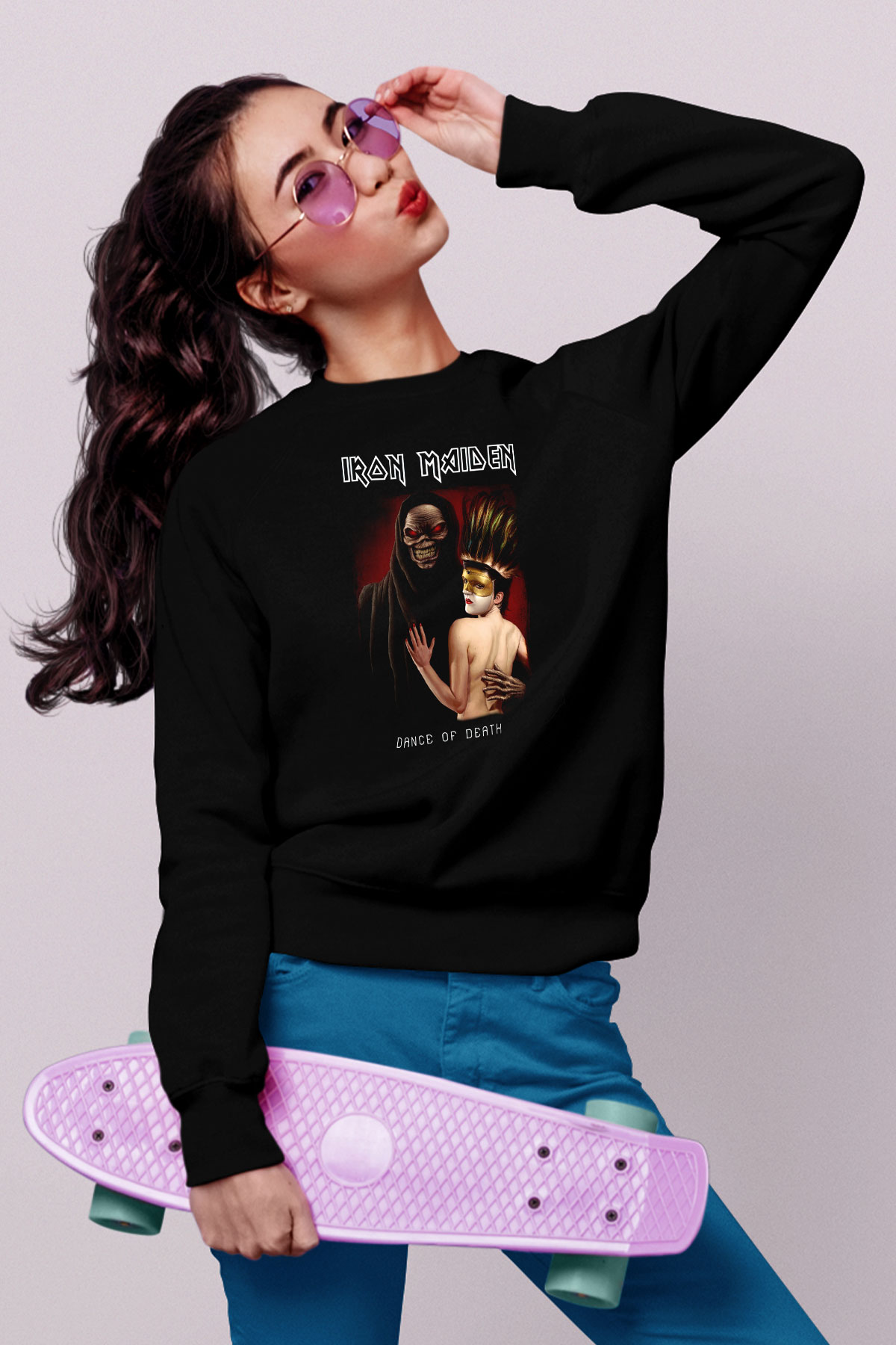 Iron Maiden Siyah Unisex Sweatshirt