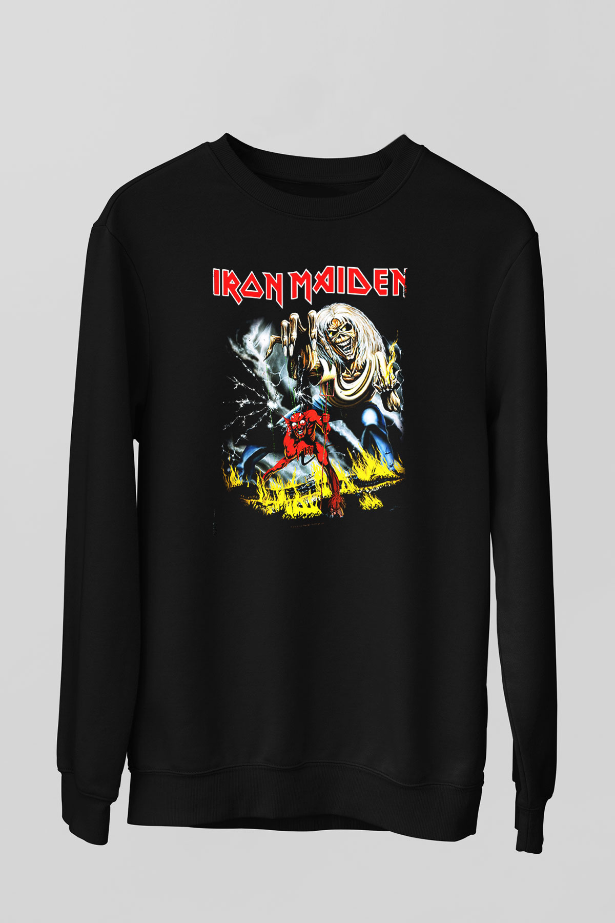 Iron Maiden Siyah Unisex Sweatshirt