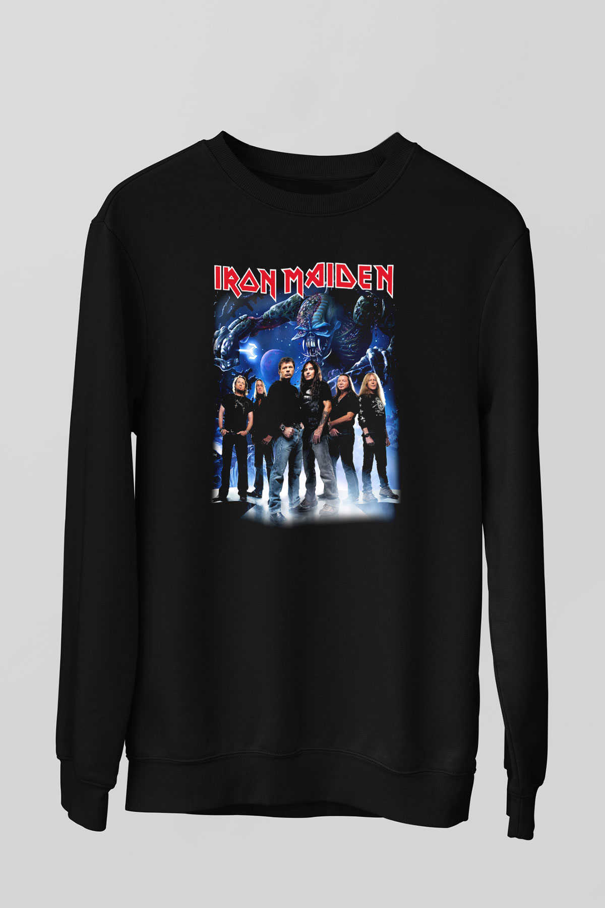 Iron Maiden Siyah Unisex Sweatshirt