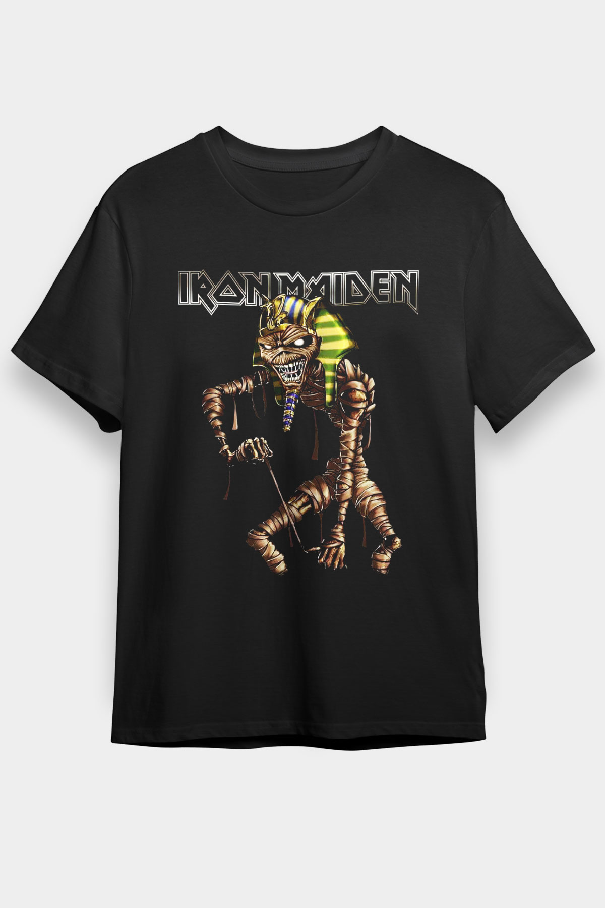 Iron Maiden Siyah Unisex Tişört T-Shirt - TişörtFabrikası