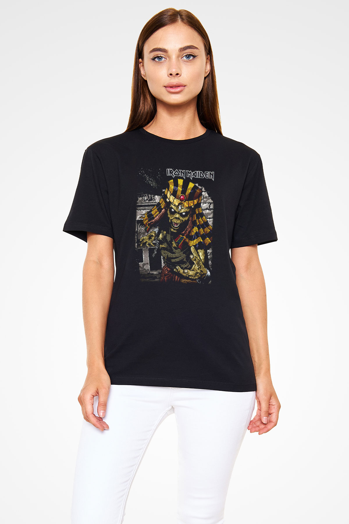 Iron Maiden Siyah Unisex Tişört T-Shirt - TişörtFabrikası