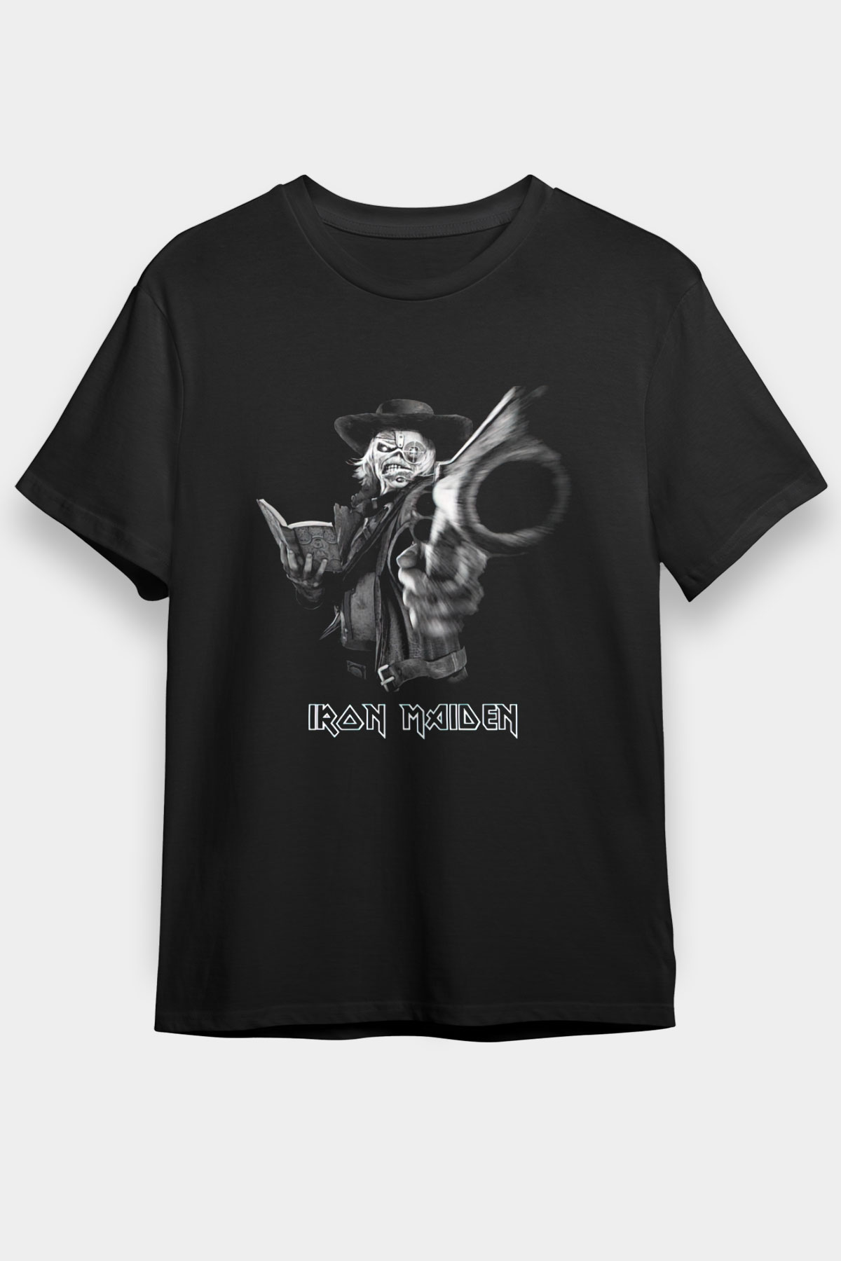 Iron Maiden Siyah Unisex Tişört T-Shirt - TişörtFabrikası