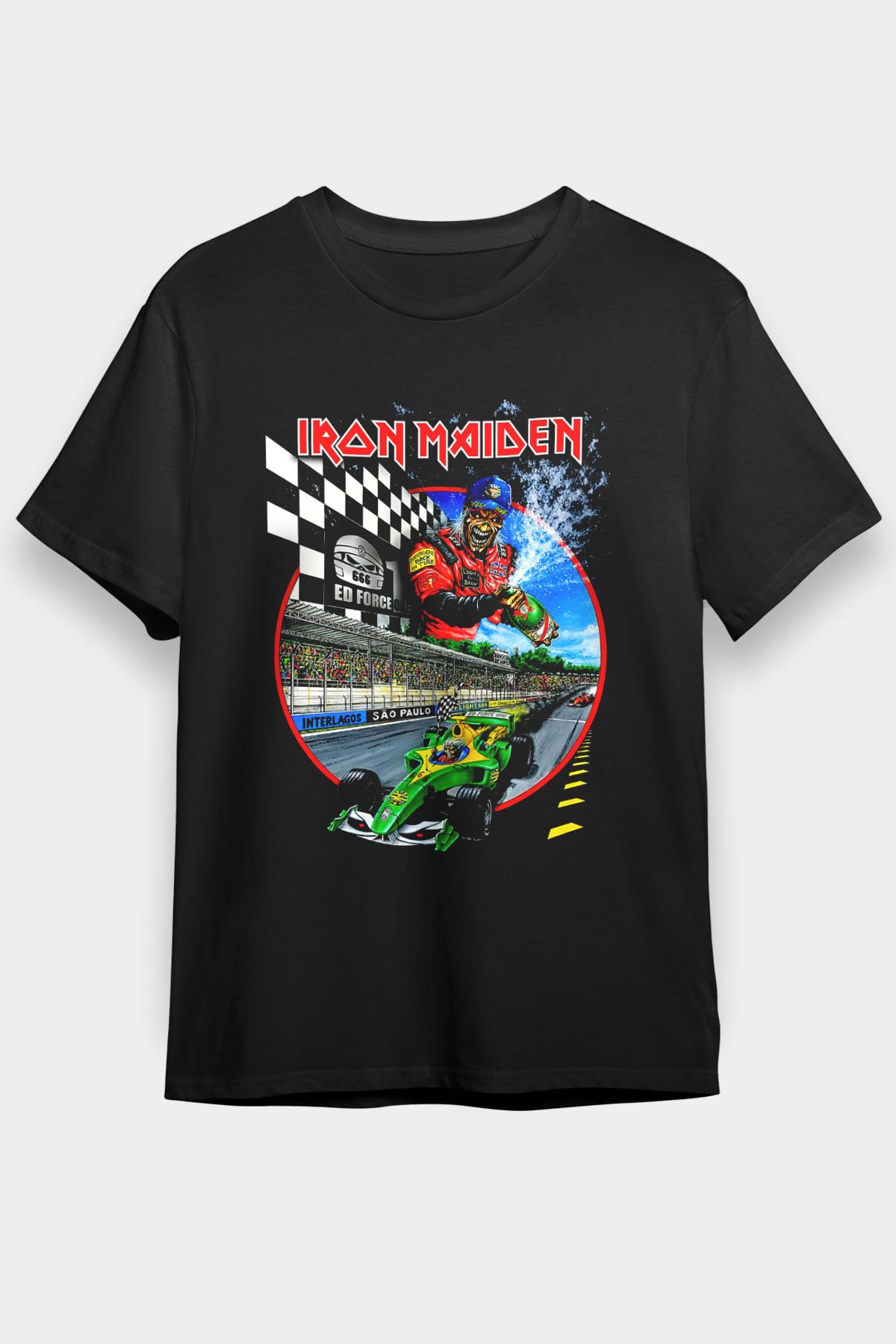 Iron Maiden Siyah Unisex Tişört T-Shirt - TişörtFabrikası