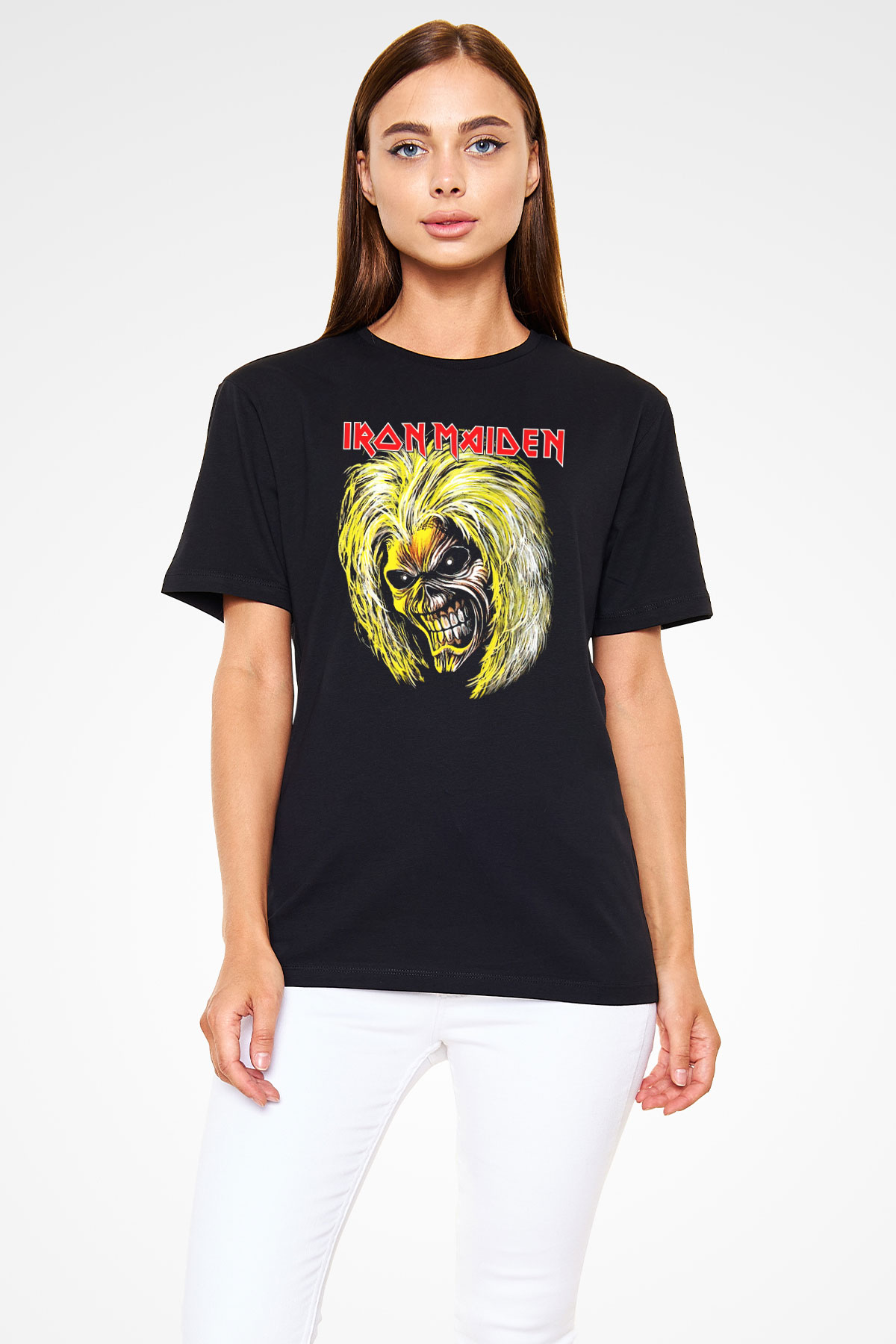 Iron Maiden Siyah Unisex Tişört T-Shirt - TişörtFabrikası
