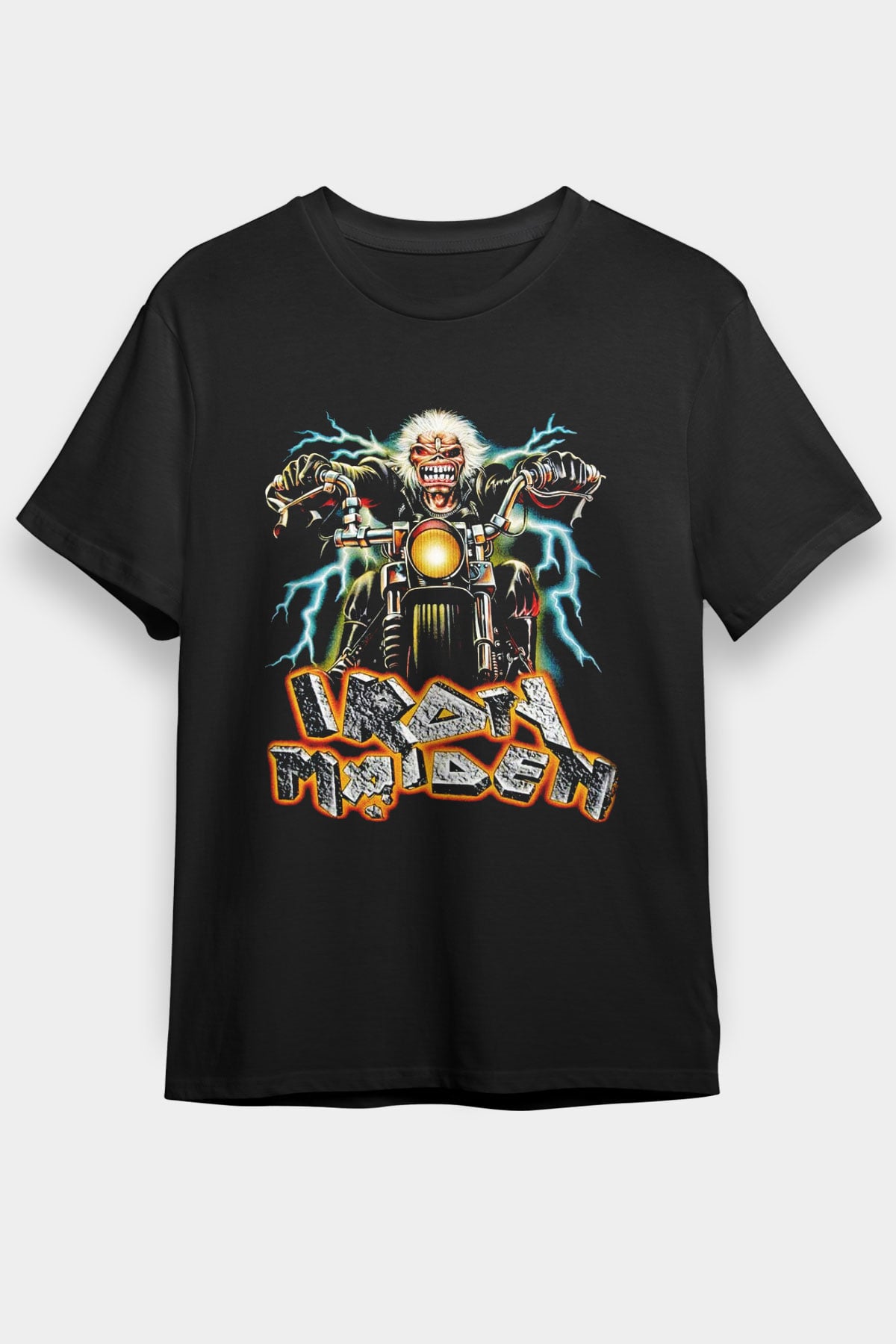 Iron Maiden Siyah Unisex Tişört T-Shirt - TişörtFabrikası