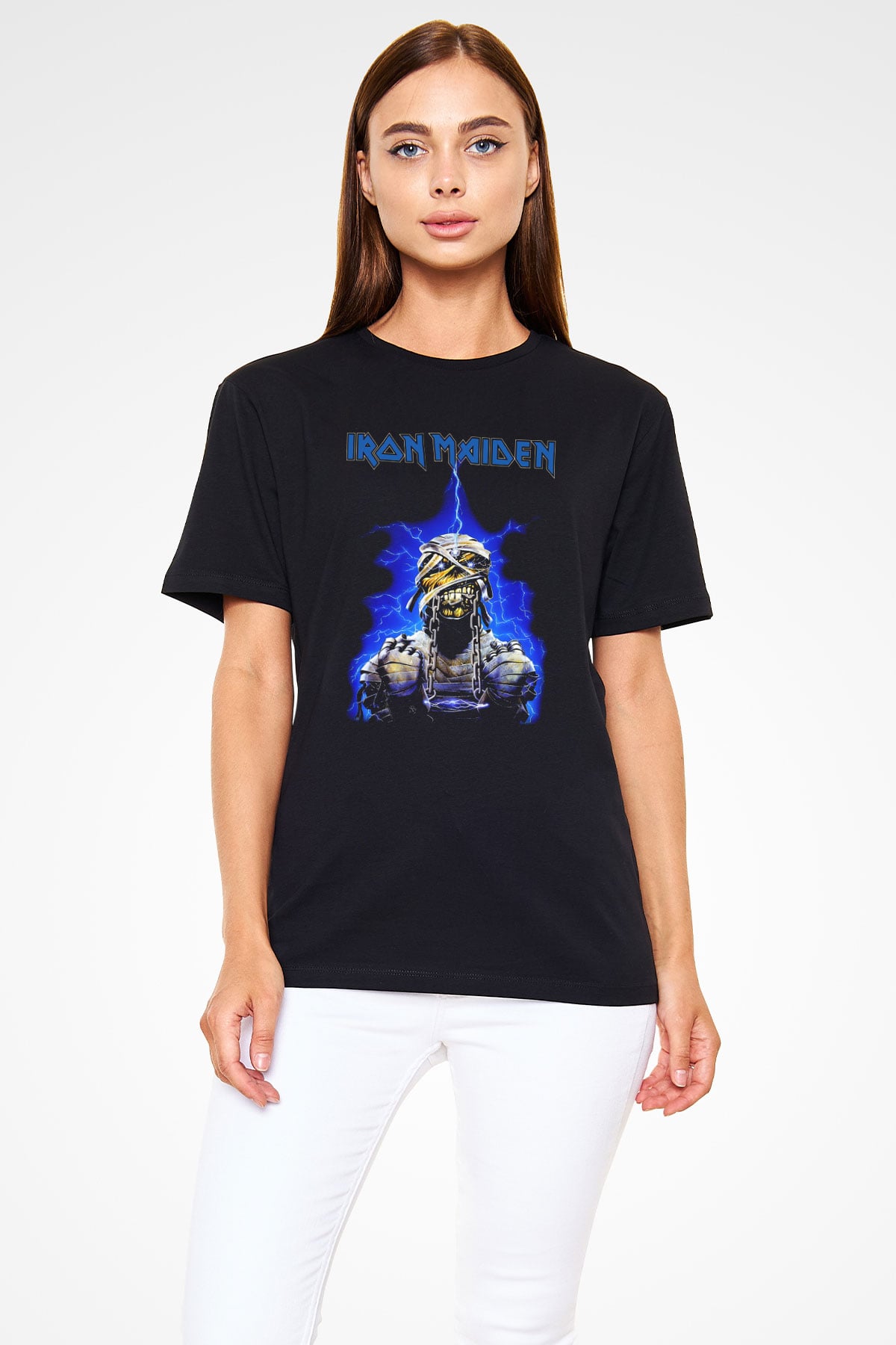 Iron Maiden Siyah Unisex Tişört T-Shirt - TişörtFabrikası