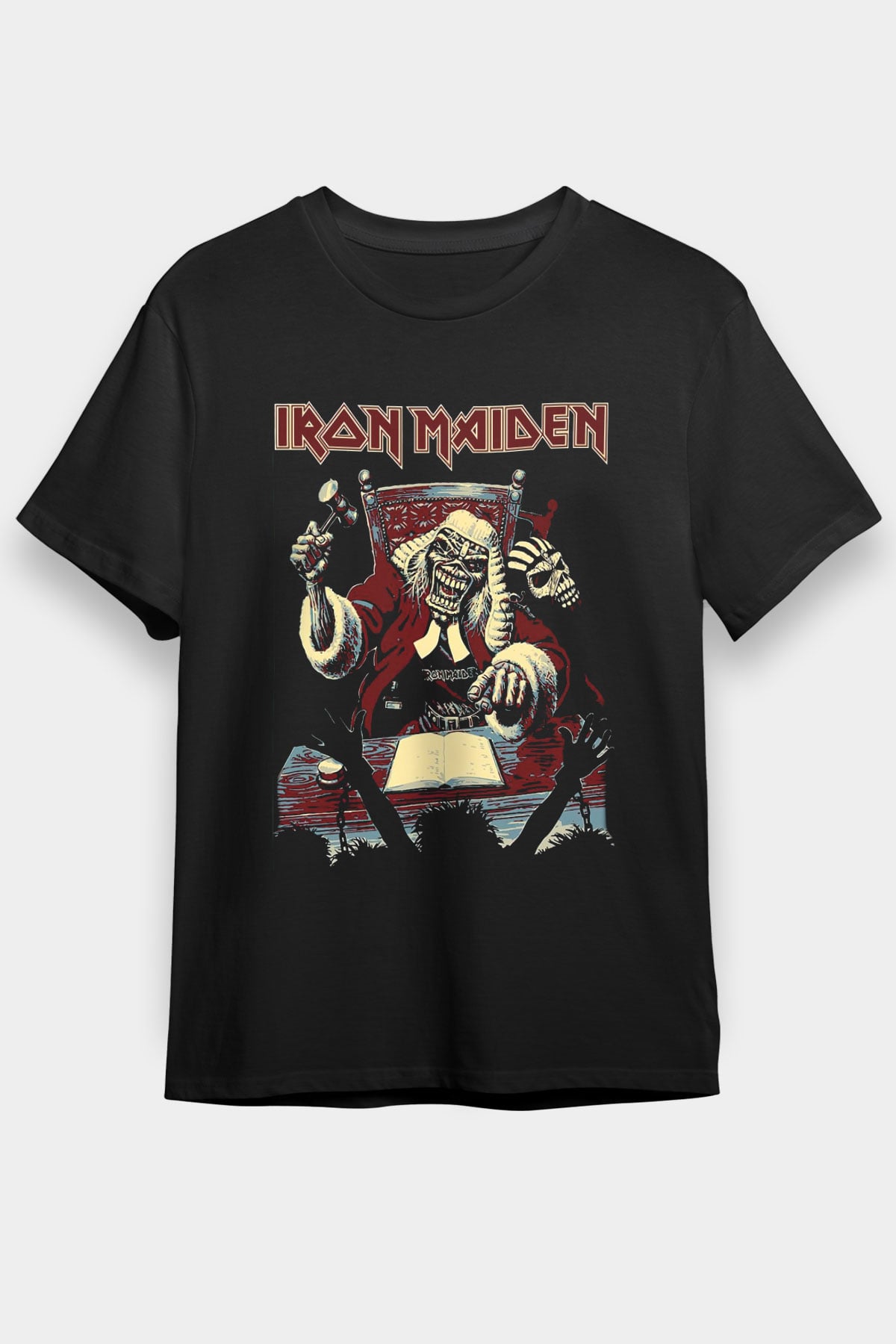 Iron Maiden Siyah Unisex Tişört T-Shirt - TişörtFabrikası
