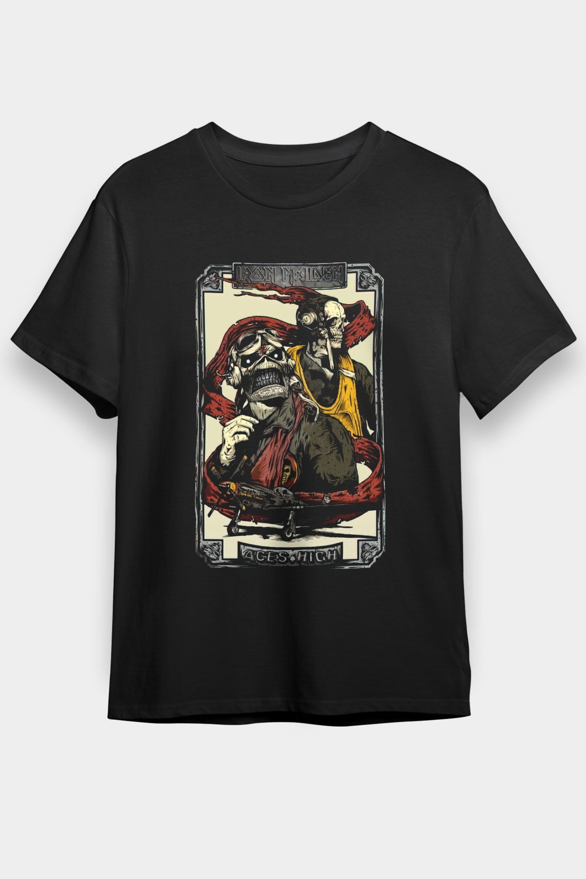 Iron Maiden Siyah Unisex Tişört T-Shirt - TişörtFabrikası