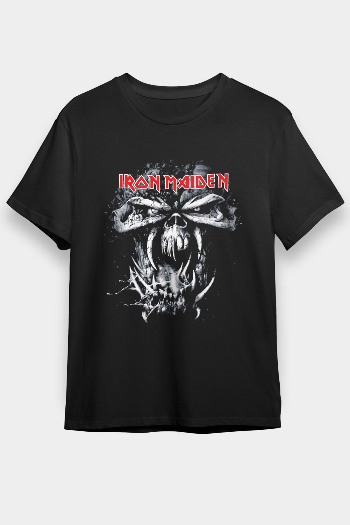 Iron Maiden Siyah Unisex Tişört T-Shirt - TişörtFabrikası