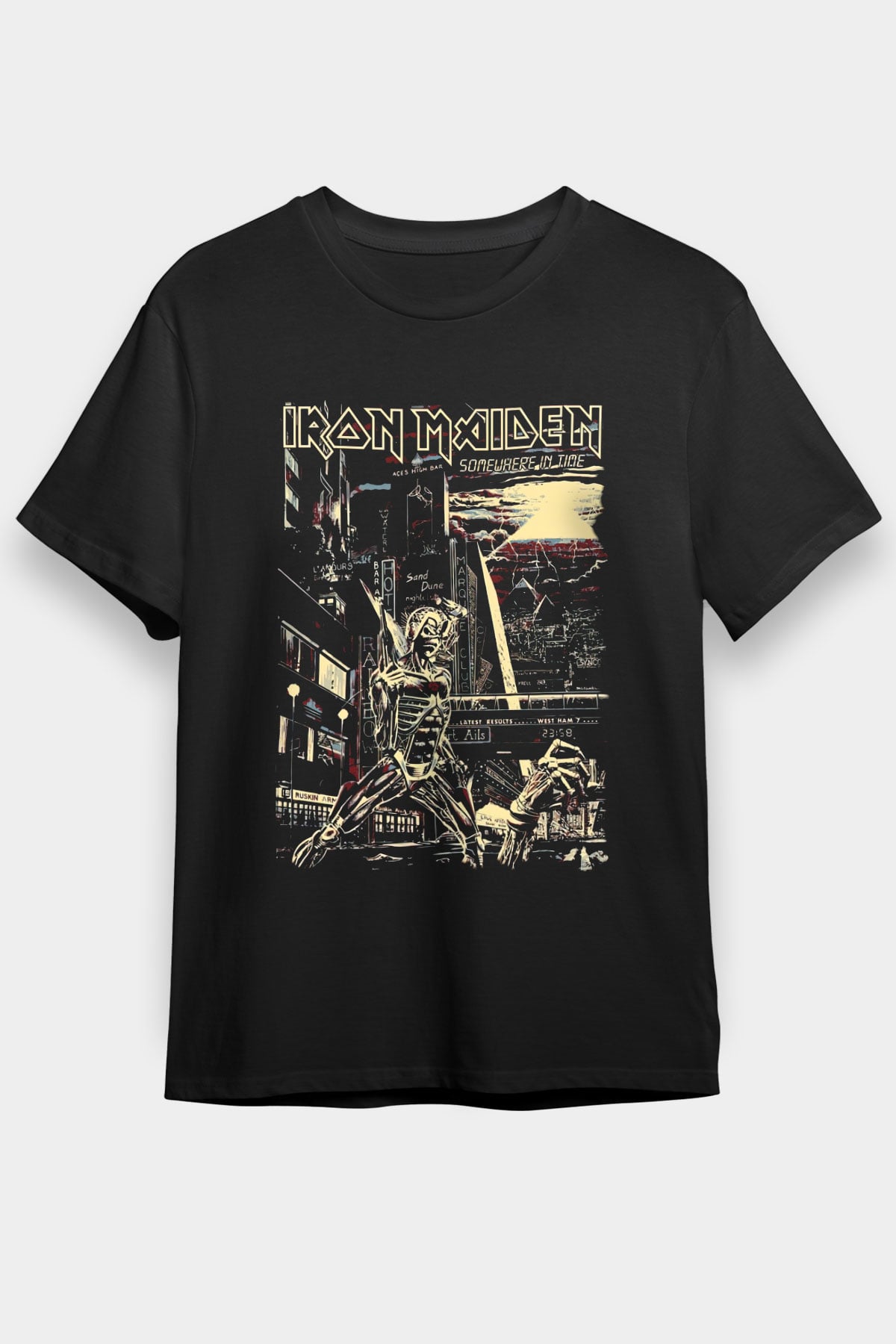 Iron Maiden Siyah Unisex Tişört T-Shirt - TişörtFabrikası