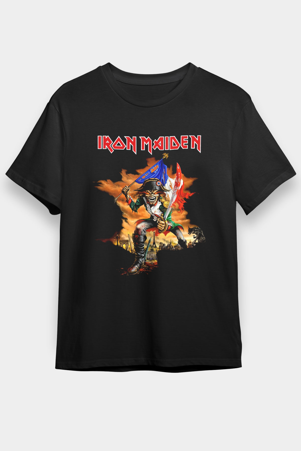Iron Maiden Siyah Unisex Tişört T-Shirt - TişörtFabrikası