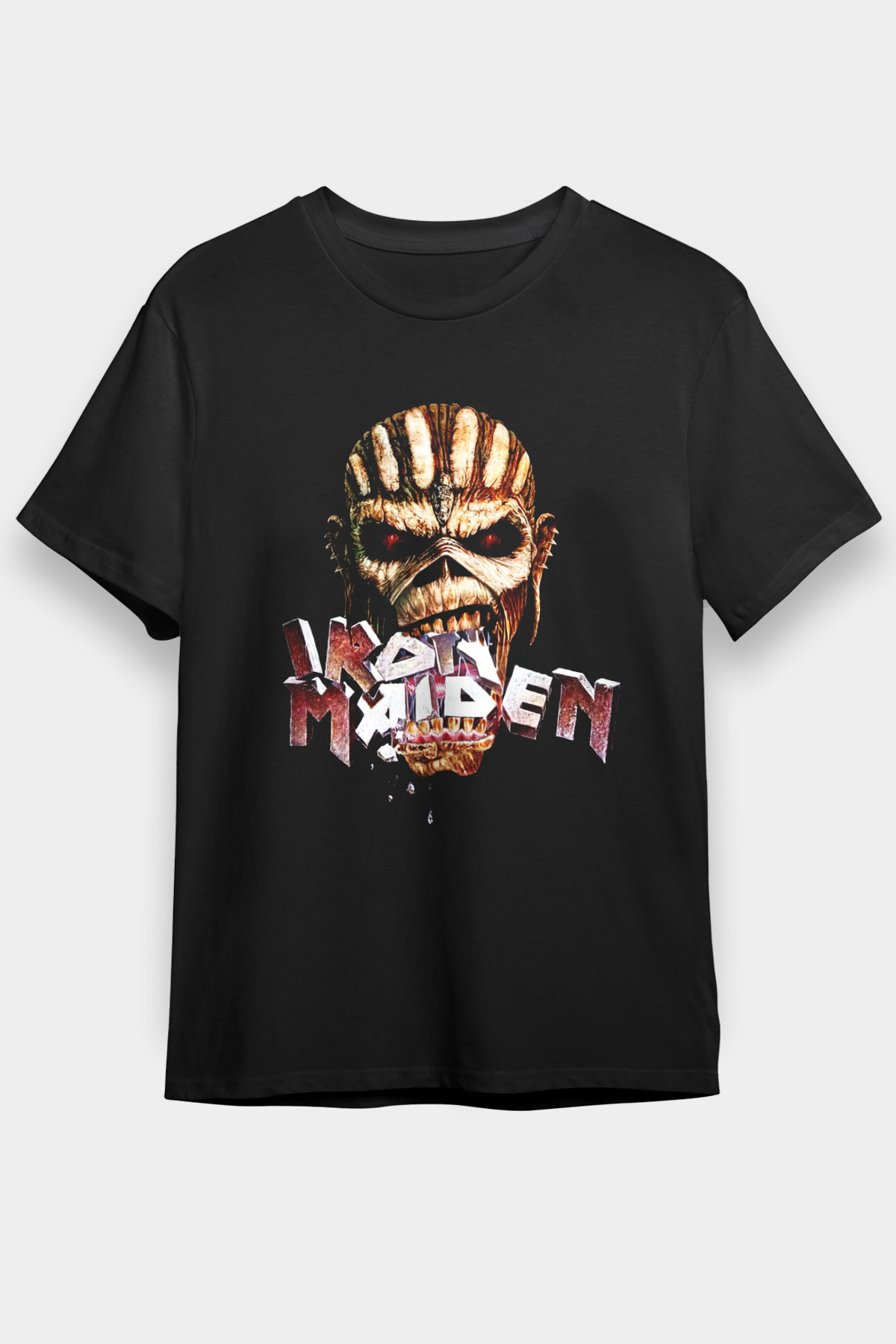 Iron Maiden Siyah Unisex Tişört T-Shirt - TişörtFabrikası