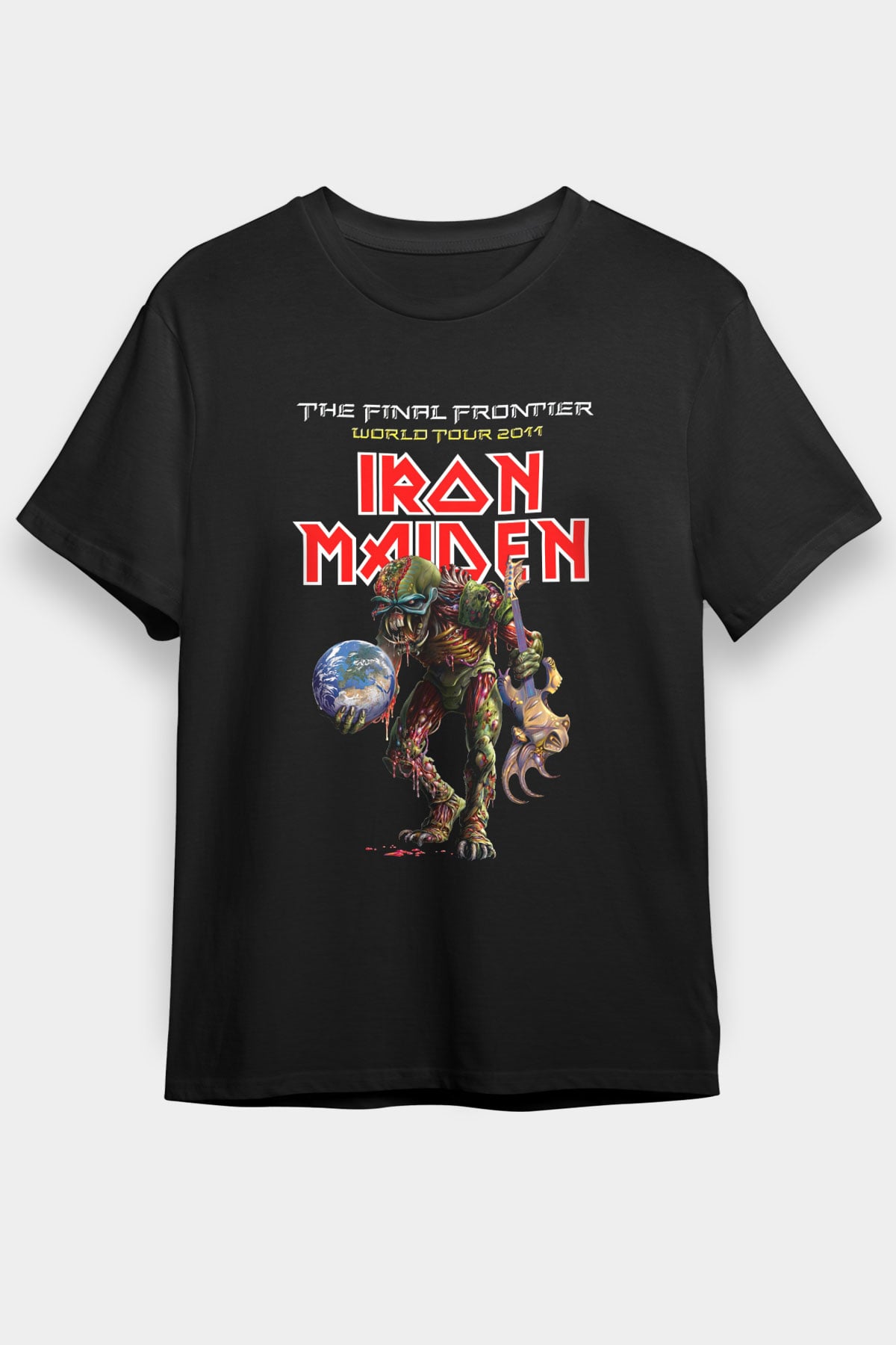 Iron Maiden Siyah Unisex Tişört T-Shirt - TişörtFabrikası